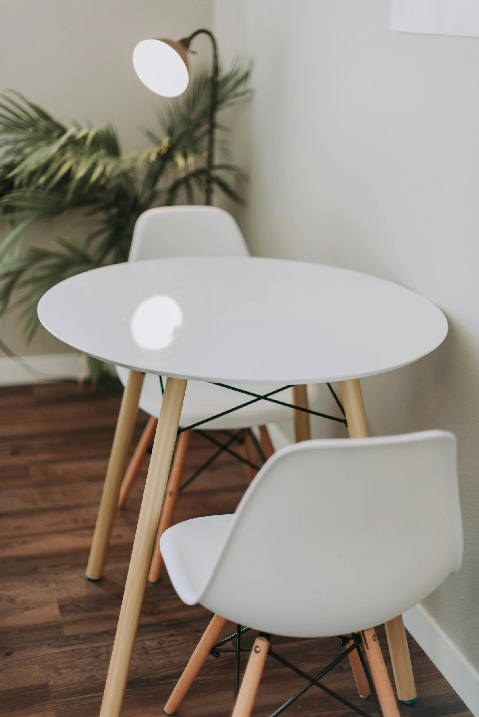 table with two chairs