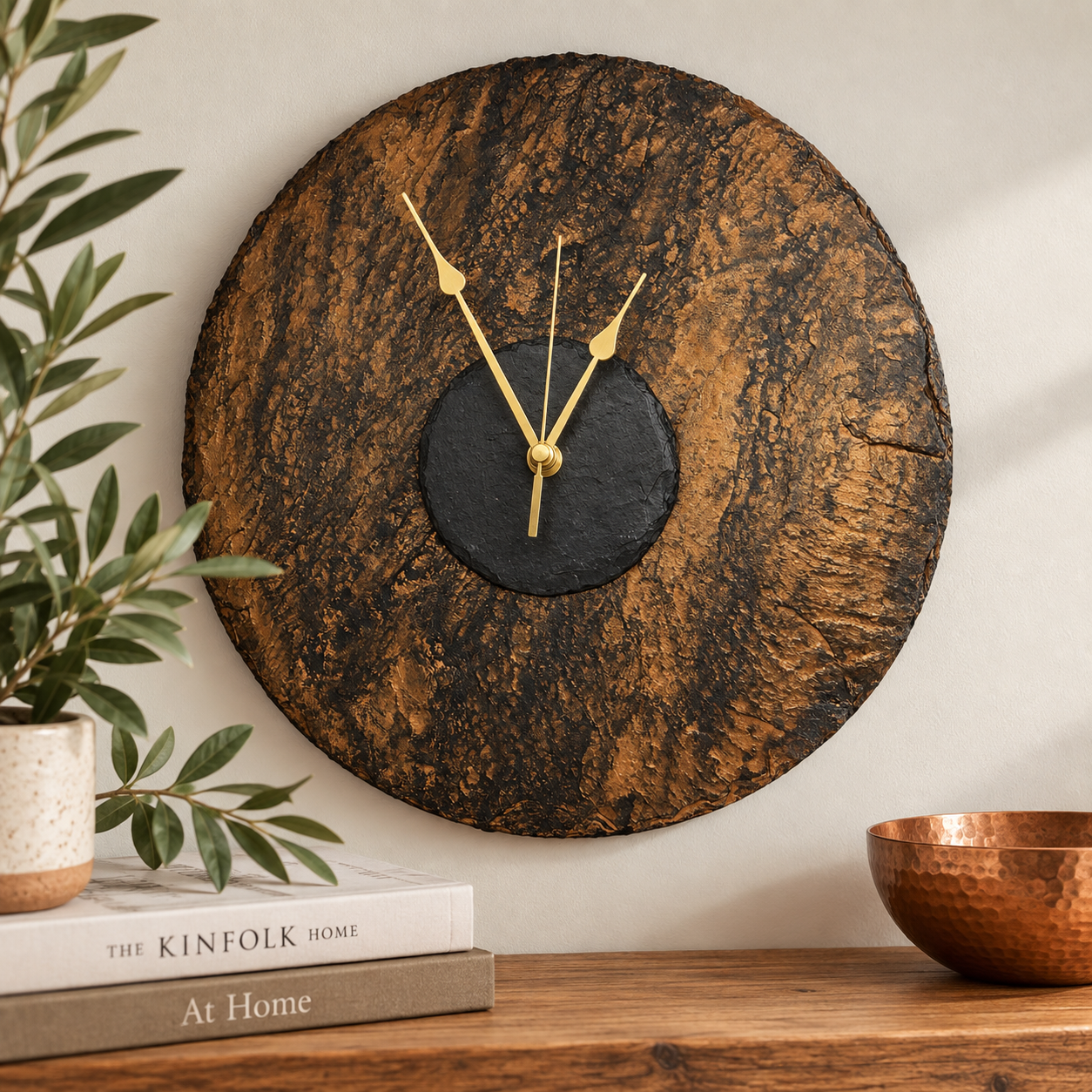 Fused Slate Clocks