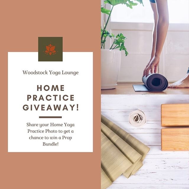 G I V E A W A Y 💫⁣ ⁣
We miss you! So we thought we&rsquo;d have some fun this week with a photo contest. Enter your Home Yoga Practice photo, or Yoga with Pets photo and get a chance to win a Home Yoga Practice Prop Bundle, 2 blocks, a strap, and a 