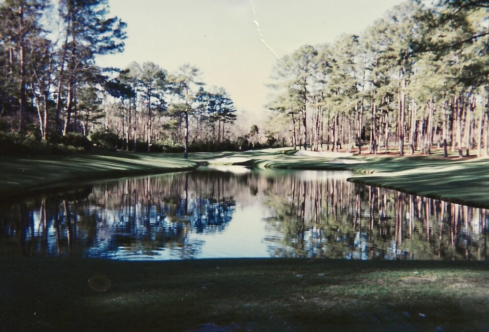  Jan 1996 - The 16th hole “Rosebud” at Augusta National Golf Club.  