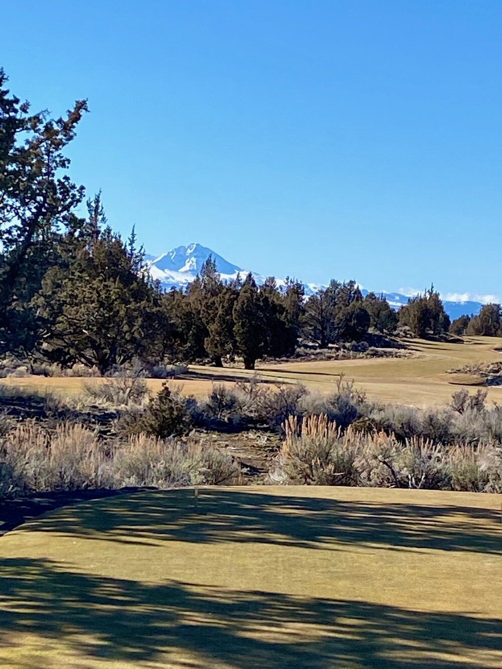  The 15th tee box at Pronghorn Golf Club in Bend, Oregon.  