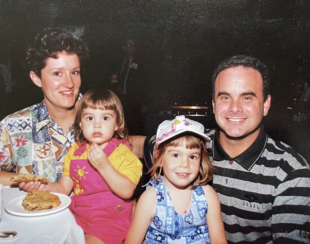  1996 - Claire, Meredith, Lauren and David at the Florida Big I Convention at Walt Disney World.      