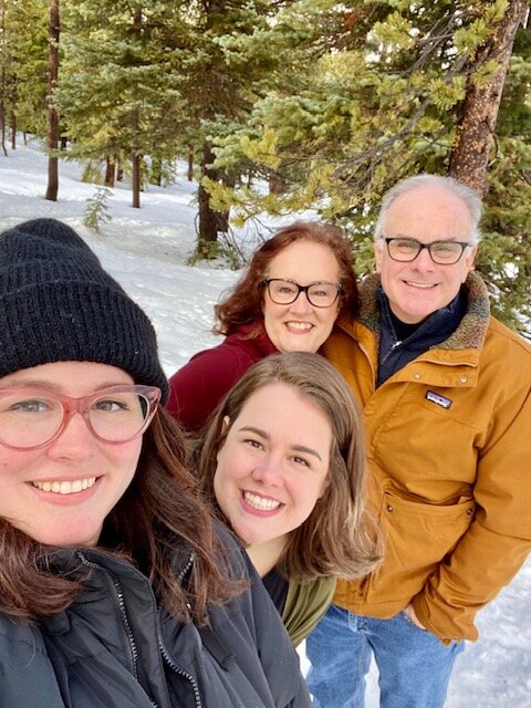  2020 - Meredith, Lauren, Claire and David in  Oregon. 