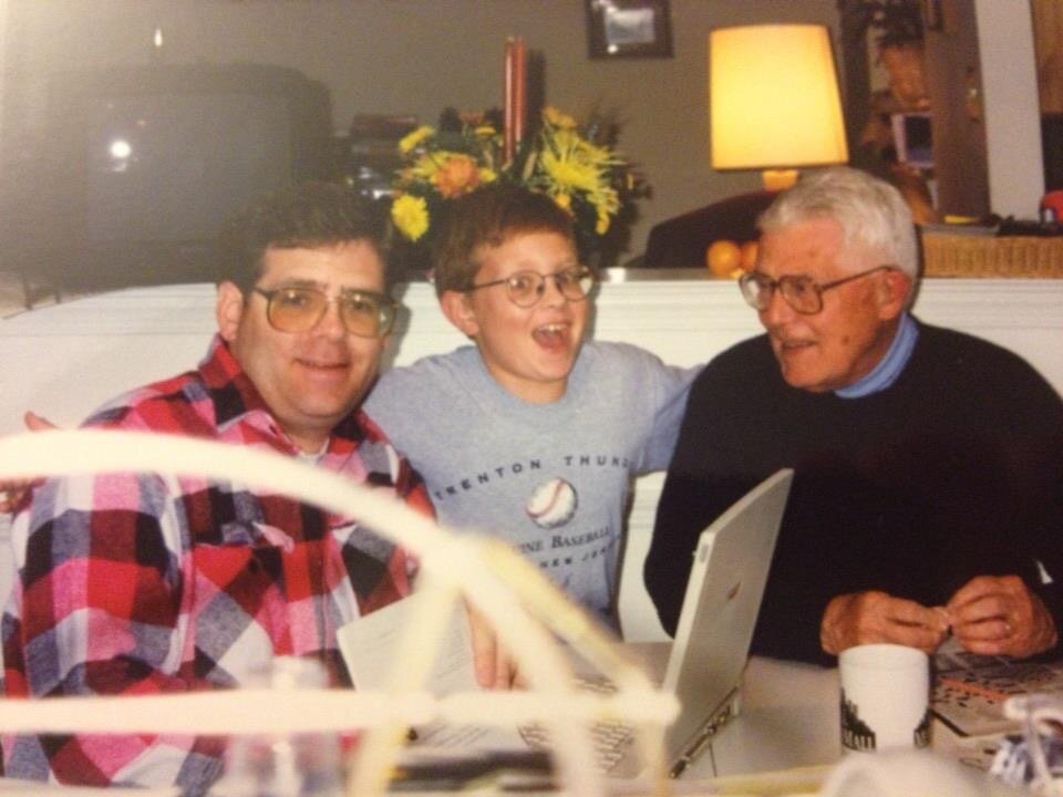  Three generations of Tienes: John, John and Guy.    