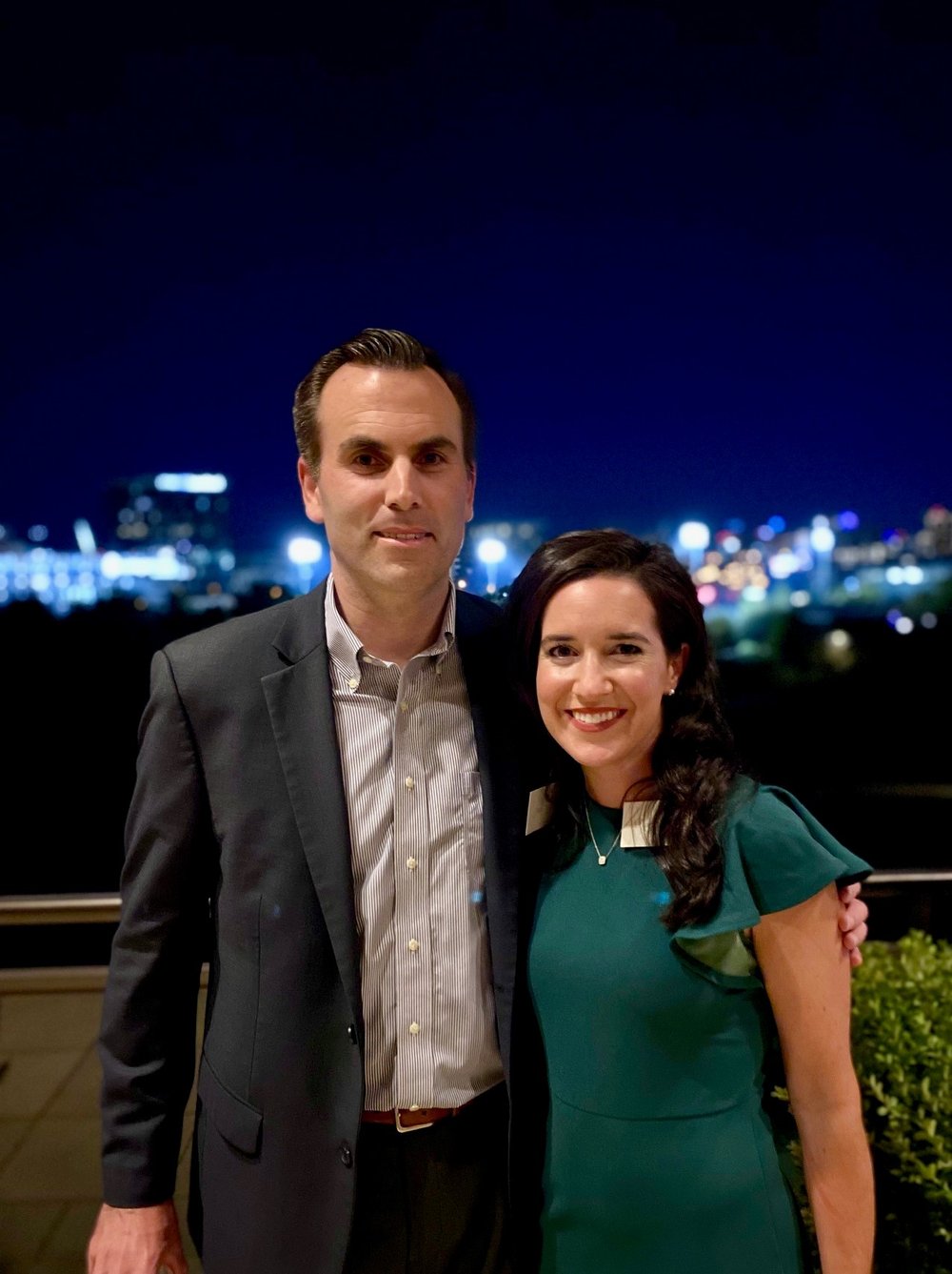  Josh and his wife, Kara, on a recent trip to Dallas, Texas. 