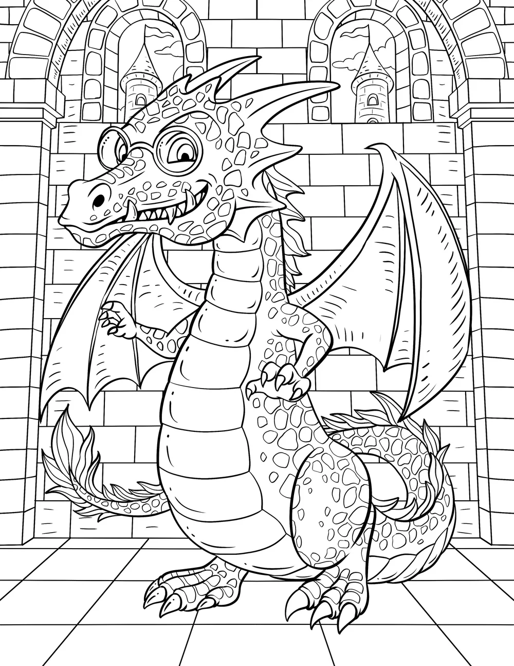 Dragon Coloring Sheet Heather Mullaly Author