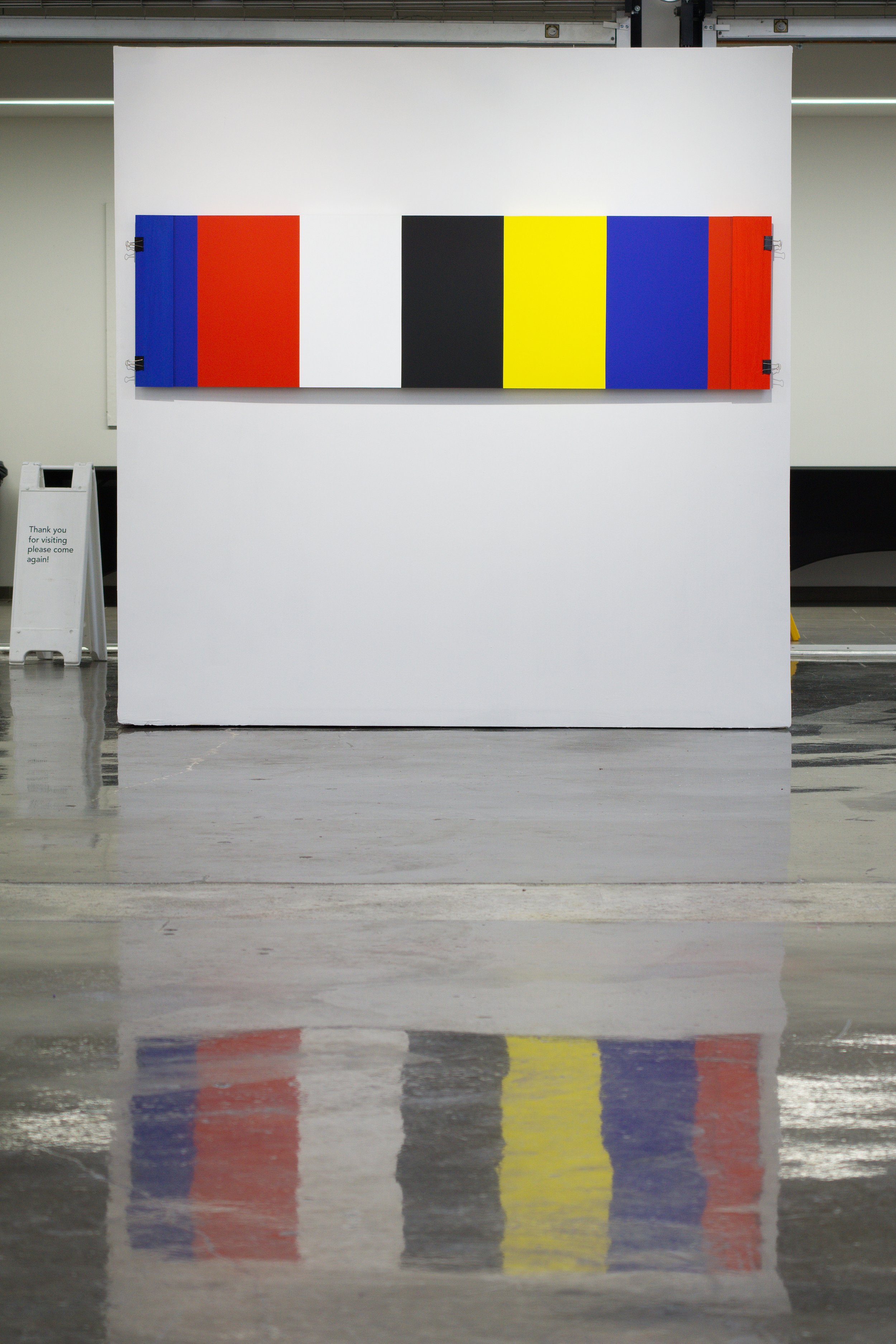 Blue Red White Black Yellow Pattern Folded @ CVA Gallery, Kent 2026