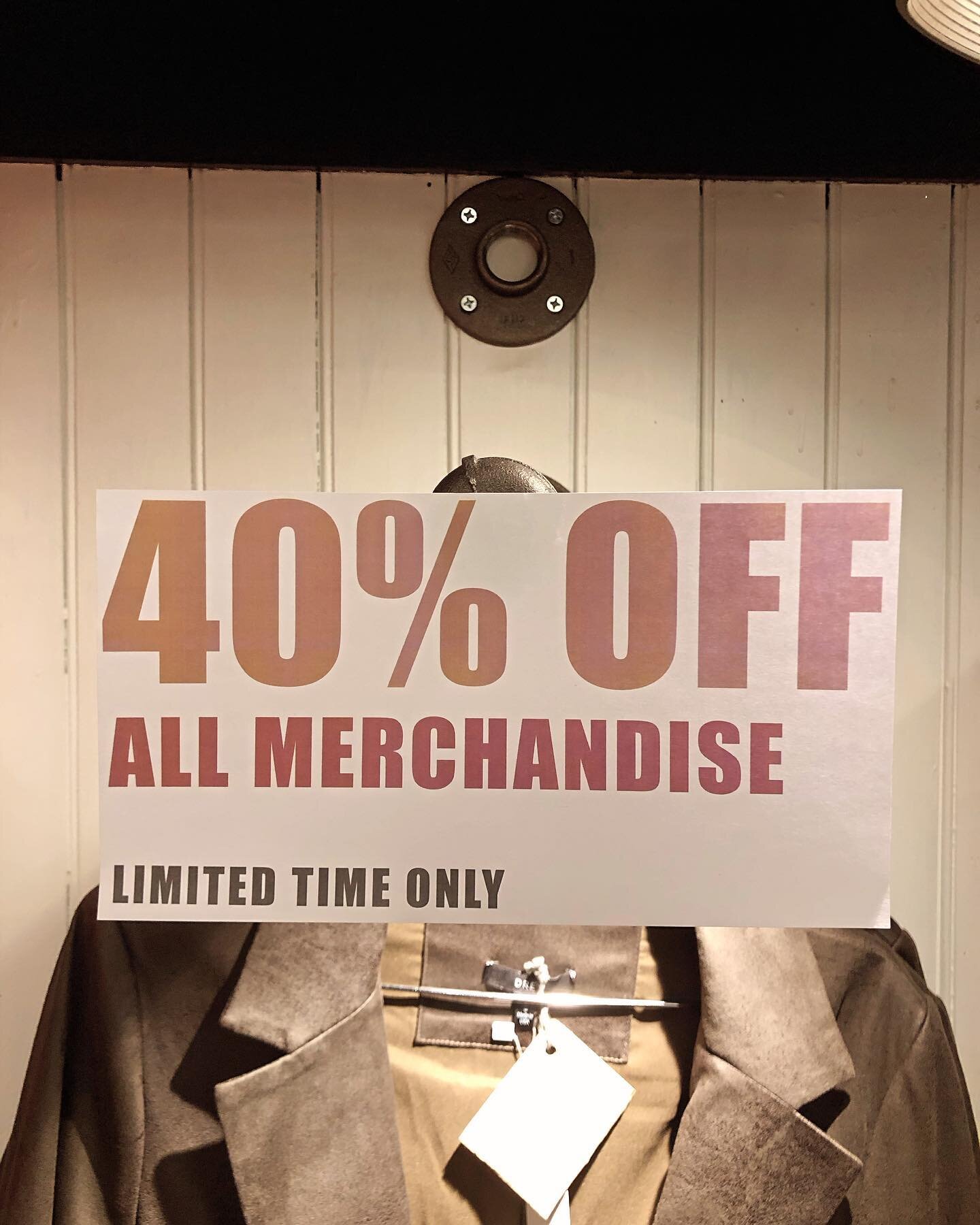 Nope, we&rsquo;re not going out of business. Just having a BIG sale. Come on by!