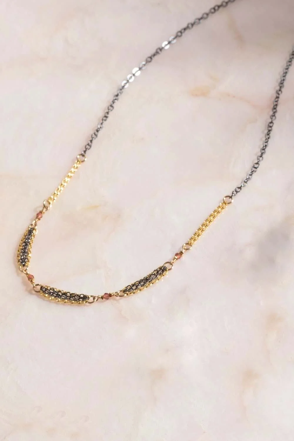 Mixed Garnet Necklace