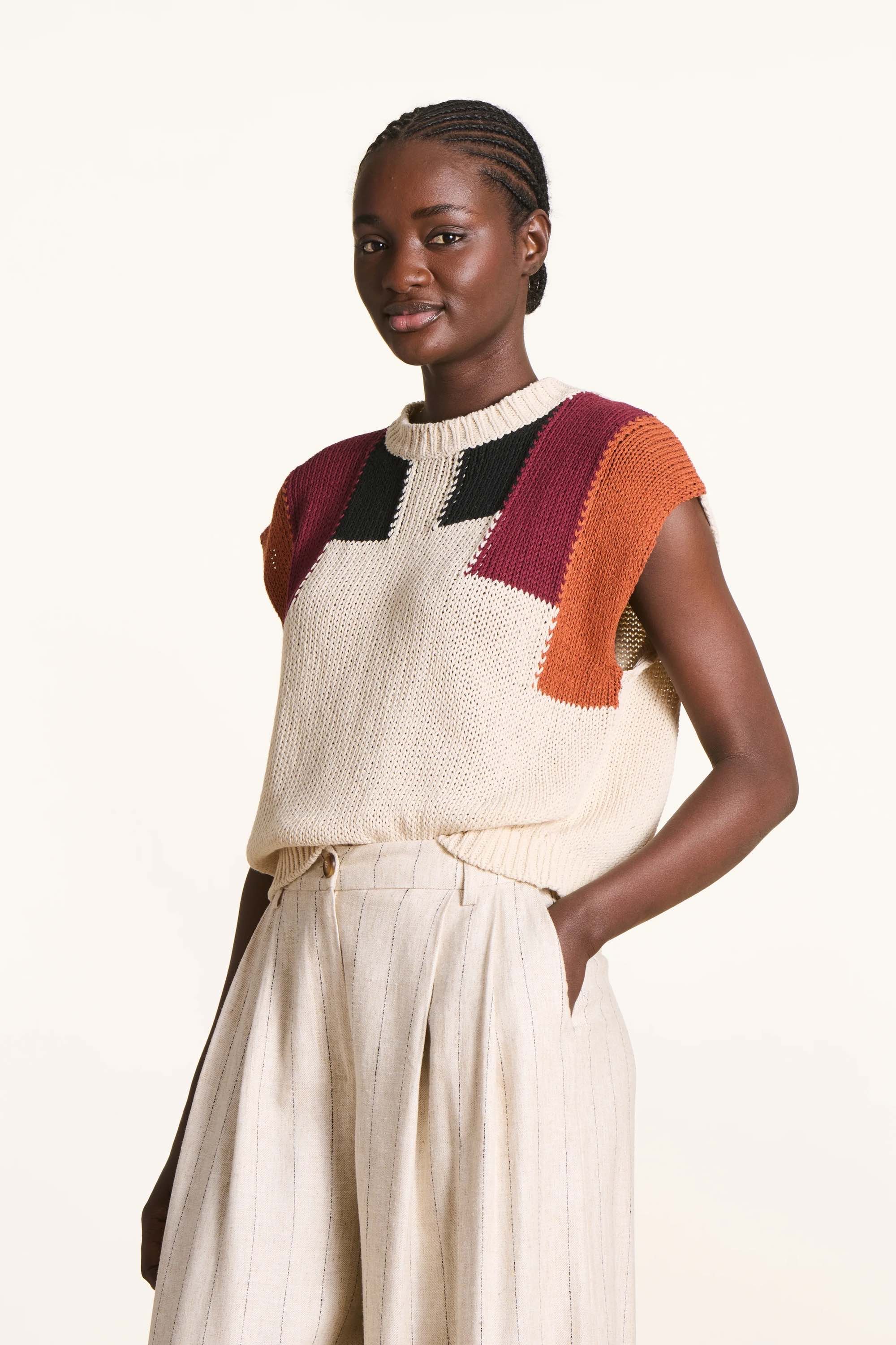 Color Blocked Sweater