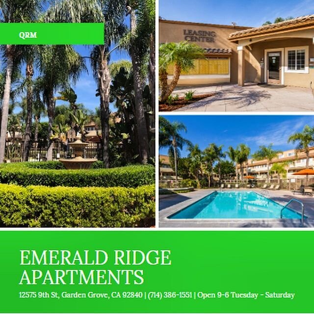 Happy Friday all! Come check out our Garden Grove location, we are running a special where you can get your first month of rent FREE! Offices are open Tuesday - Saturday 9am- 6pm- you don&rsquo;t want to miss this kind of deal!! #QRM #forrent #apartm