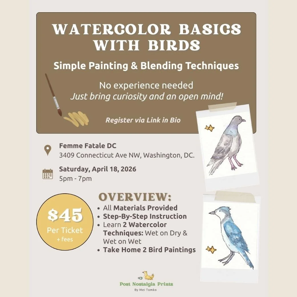 Watercolor Basics with Birds: Simple Painting &amp; Blending Techniques