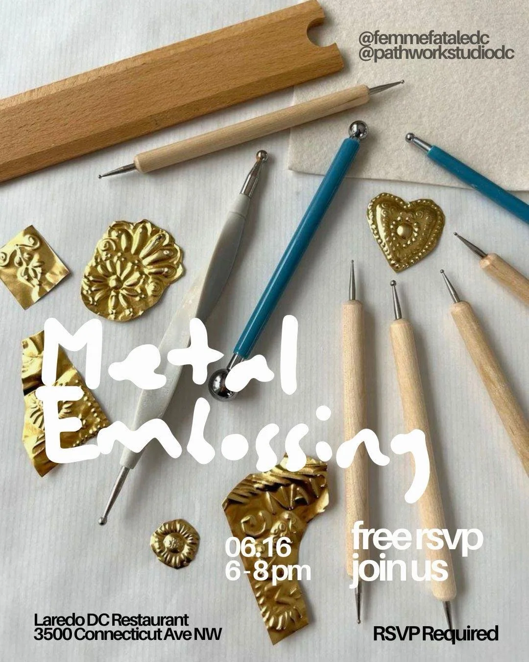 Metal Embossing Workshop