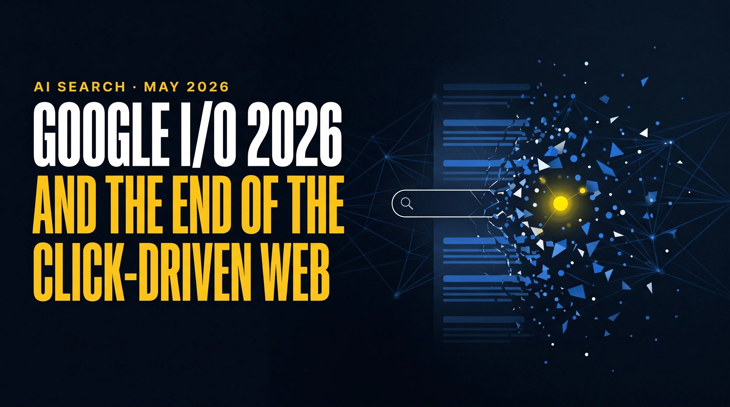 Google I/O 2026 and the End of the Click-Driven Web