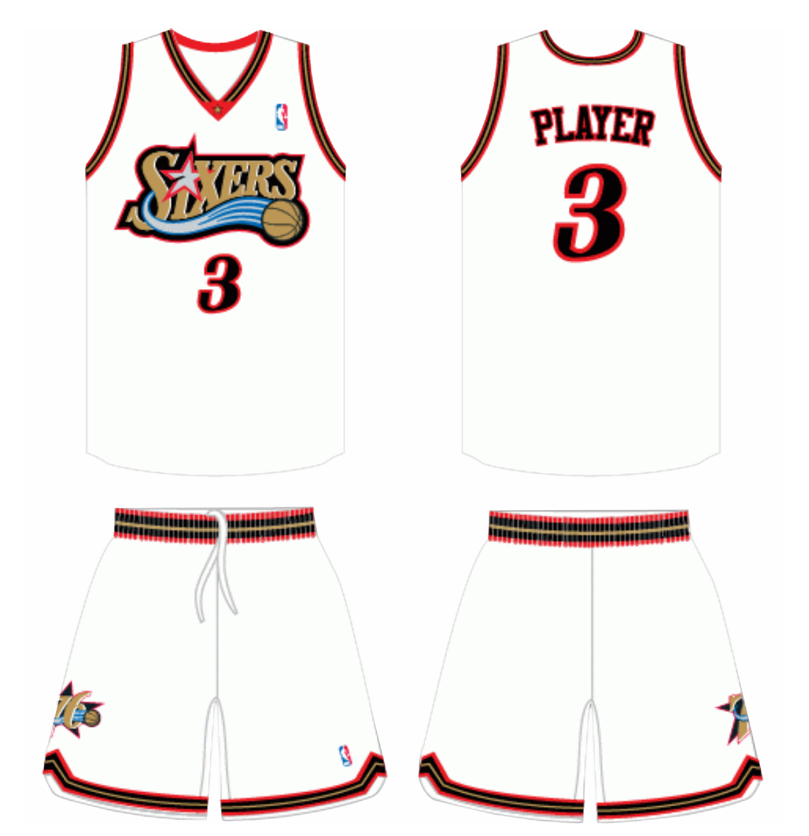 76ers jersey design