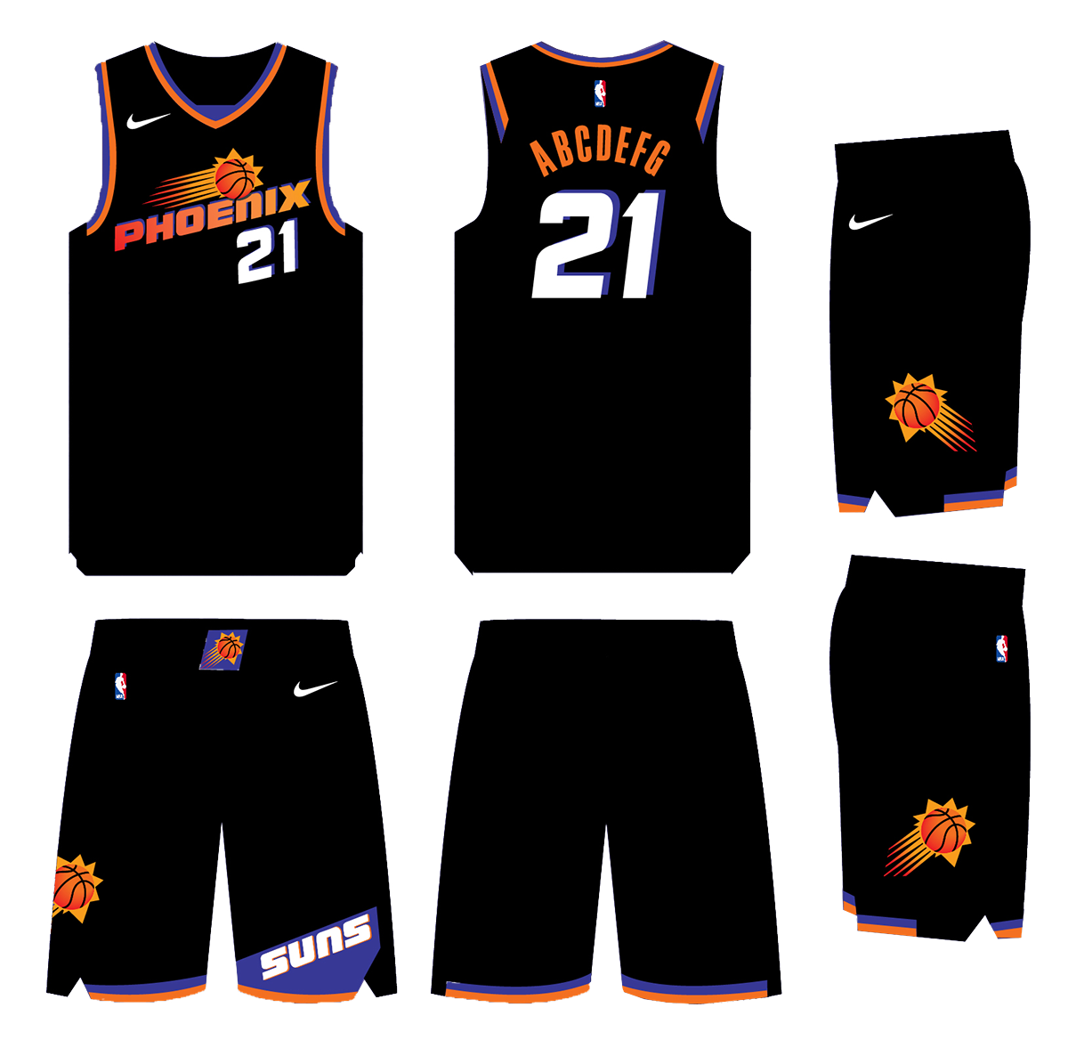 phoenix suns jersey design