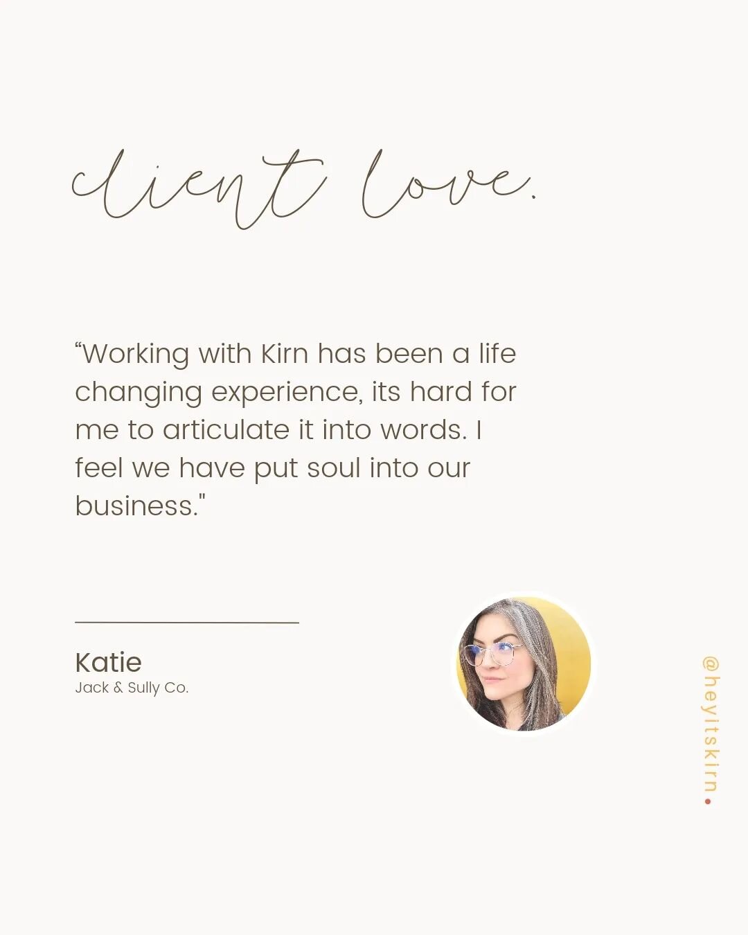 when Katie and I met, she was already doing a ton of inner work, 

reflecting on her life + business, and working through big questions, like how she could make moves from a place of joy, rather than obligation.

together, we dove even deeper.

we ar