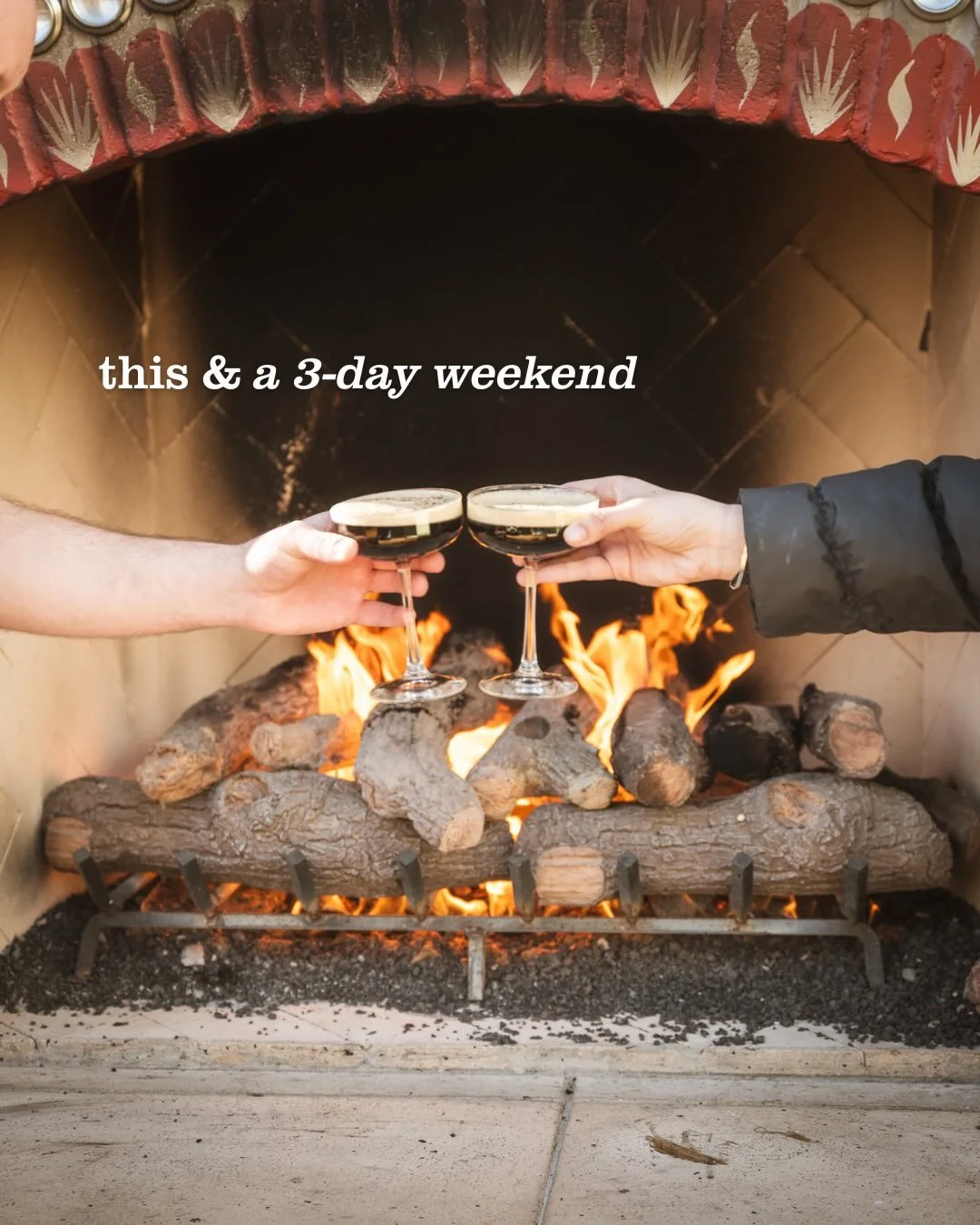 This and yap on a 3-day weekend with your besties 🥂✨