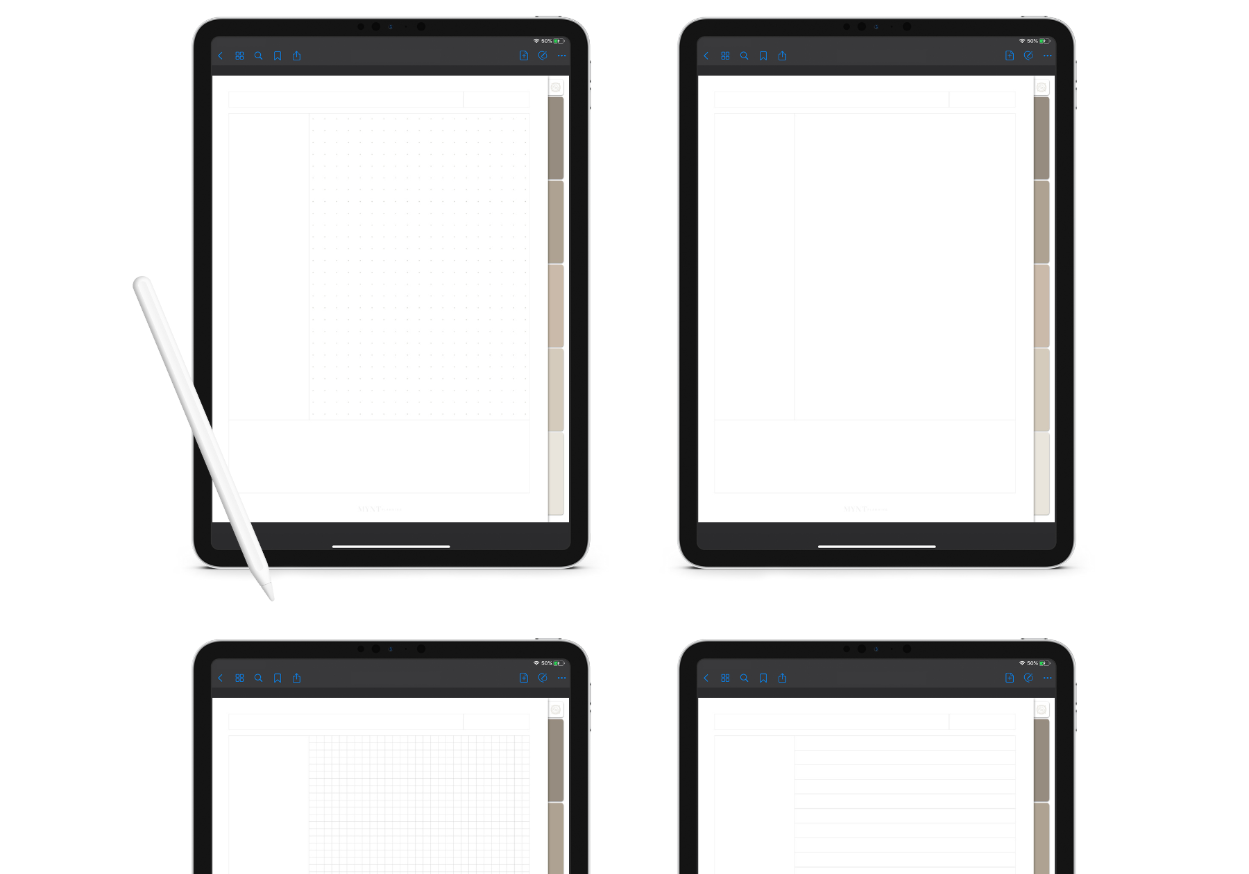 5 Subject Digital Notebook Stone Mynt Planning 5 subject digital notebook stone mynt planning