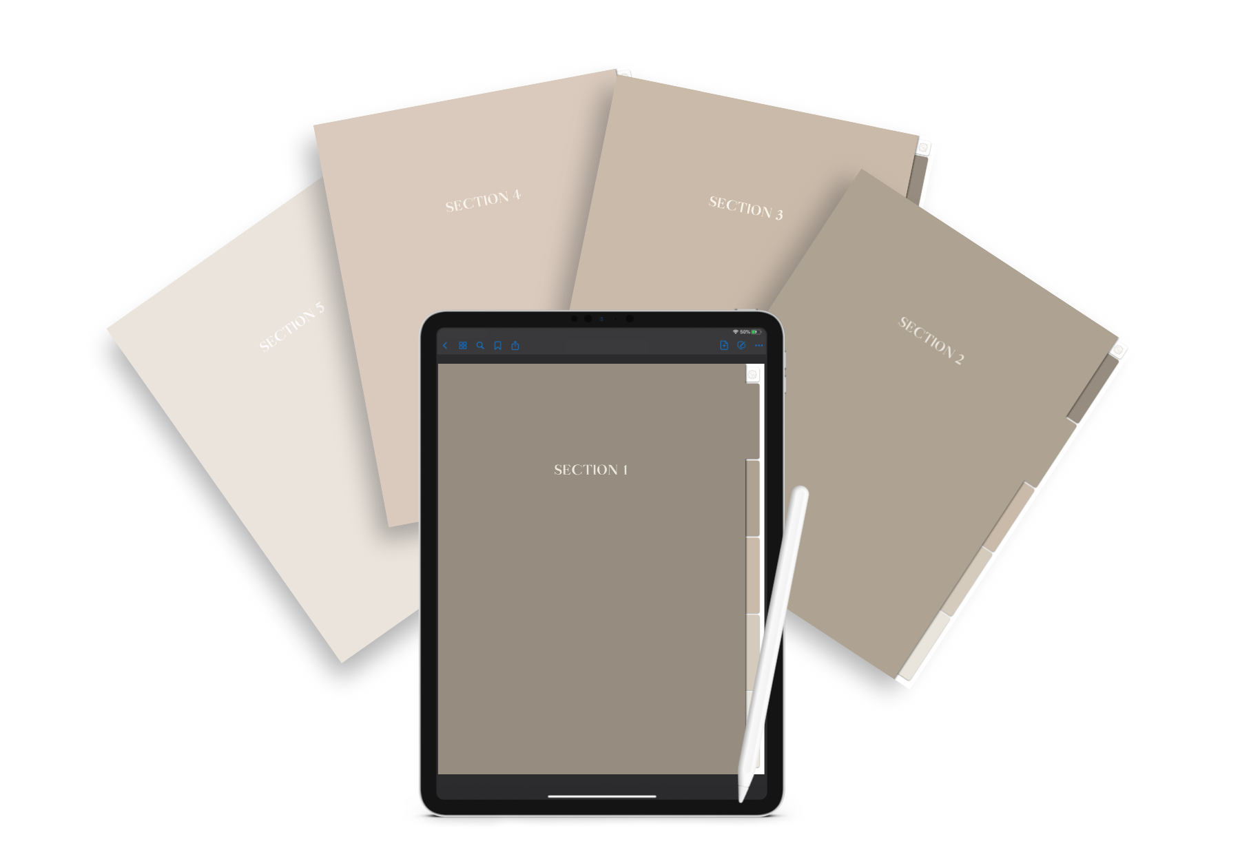 5 Subject Digital Notebook Stone Mynt Planning 5 subject digital notebook stone mynt planning