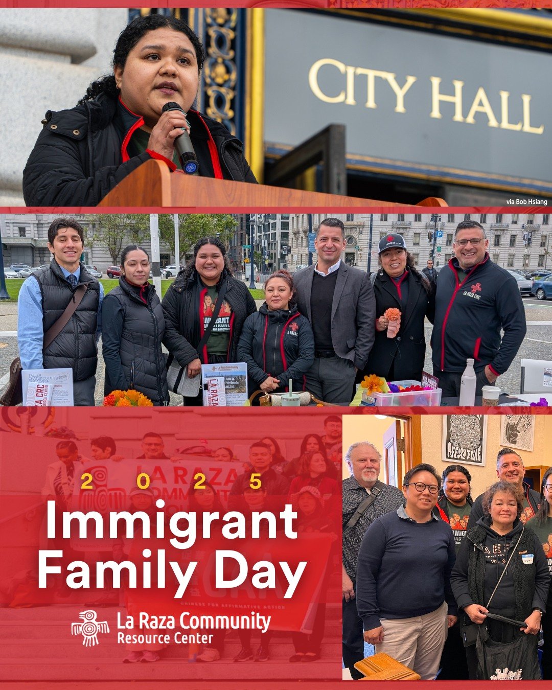 ✨ Celebrating #ImmigrantFamilyDay at City Hall last week was truly special! We stood proudly with our community allies, tabling with resources and amplifying immigrant voices.

Our Immigration Attorney Marlene Lara shared a powerful letter from one o