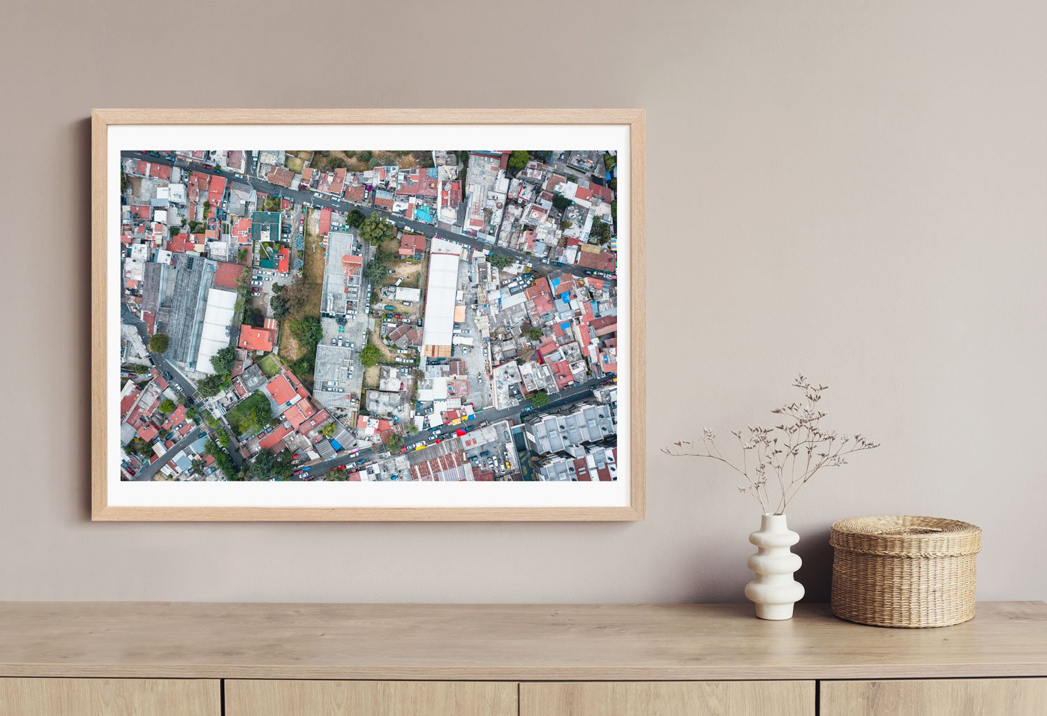 Cuajimalpa Aerial Mosaic of Urban Complexity - Rodrigo Ojeda - fotos para arte