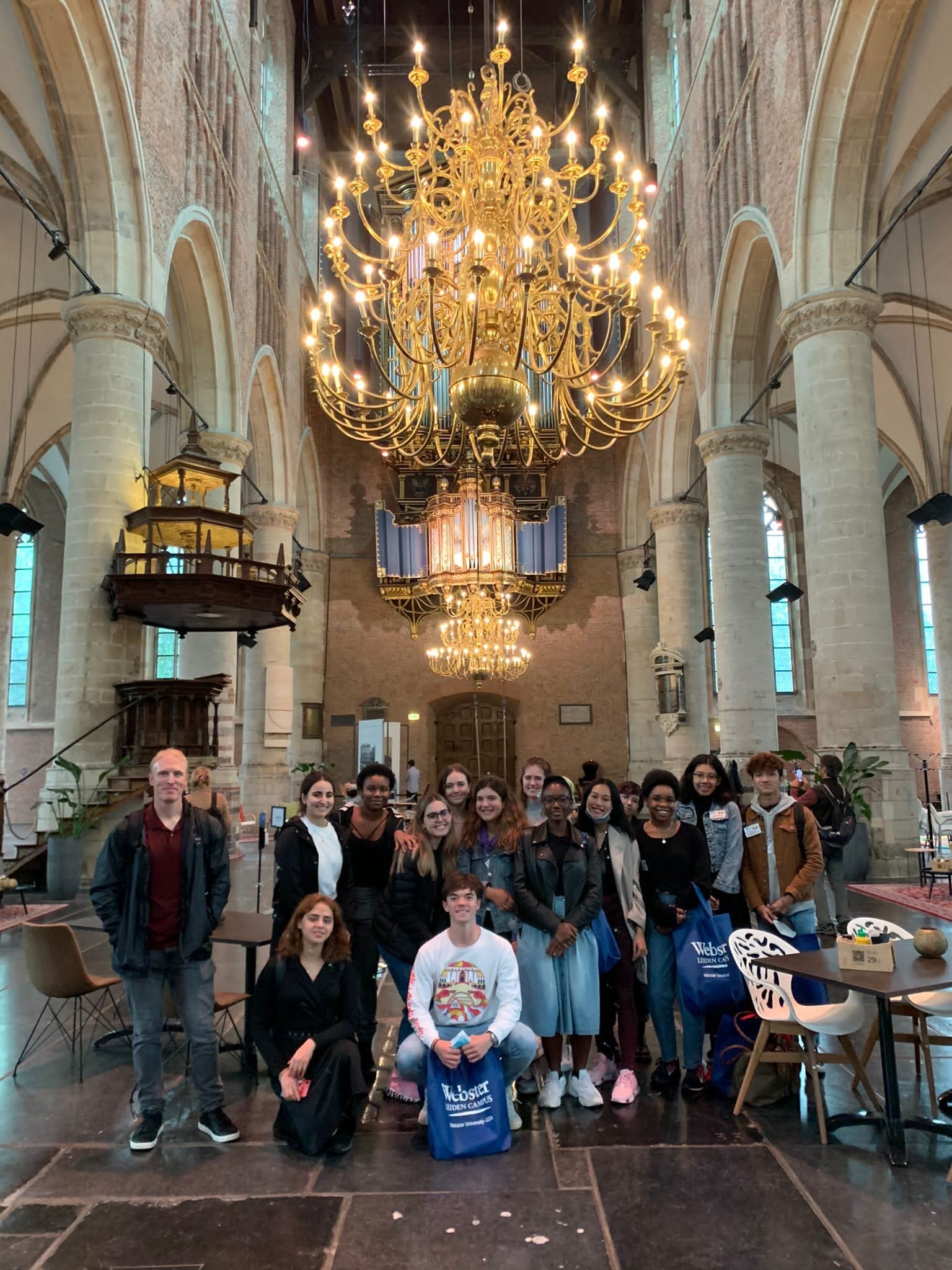 New undergraduate students at the St. Pieterskerk church