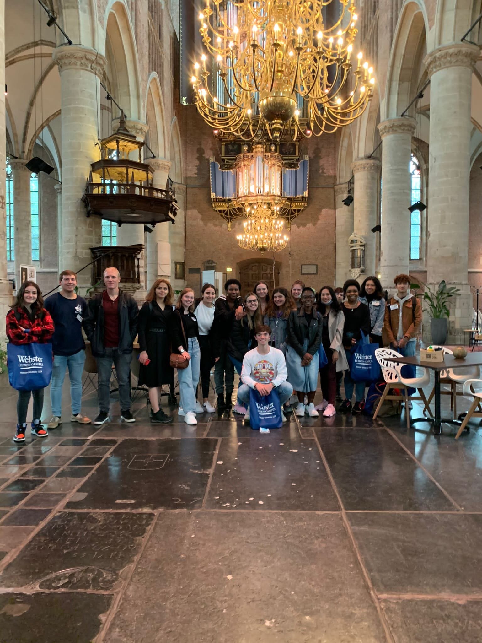 New undergraduate students at the St. Pieterskerk church