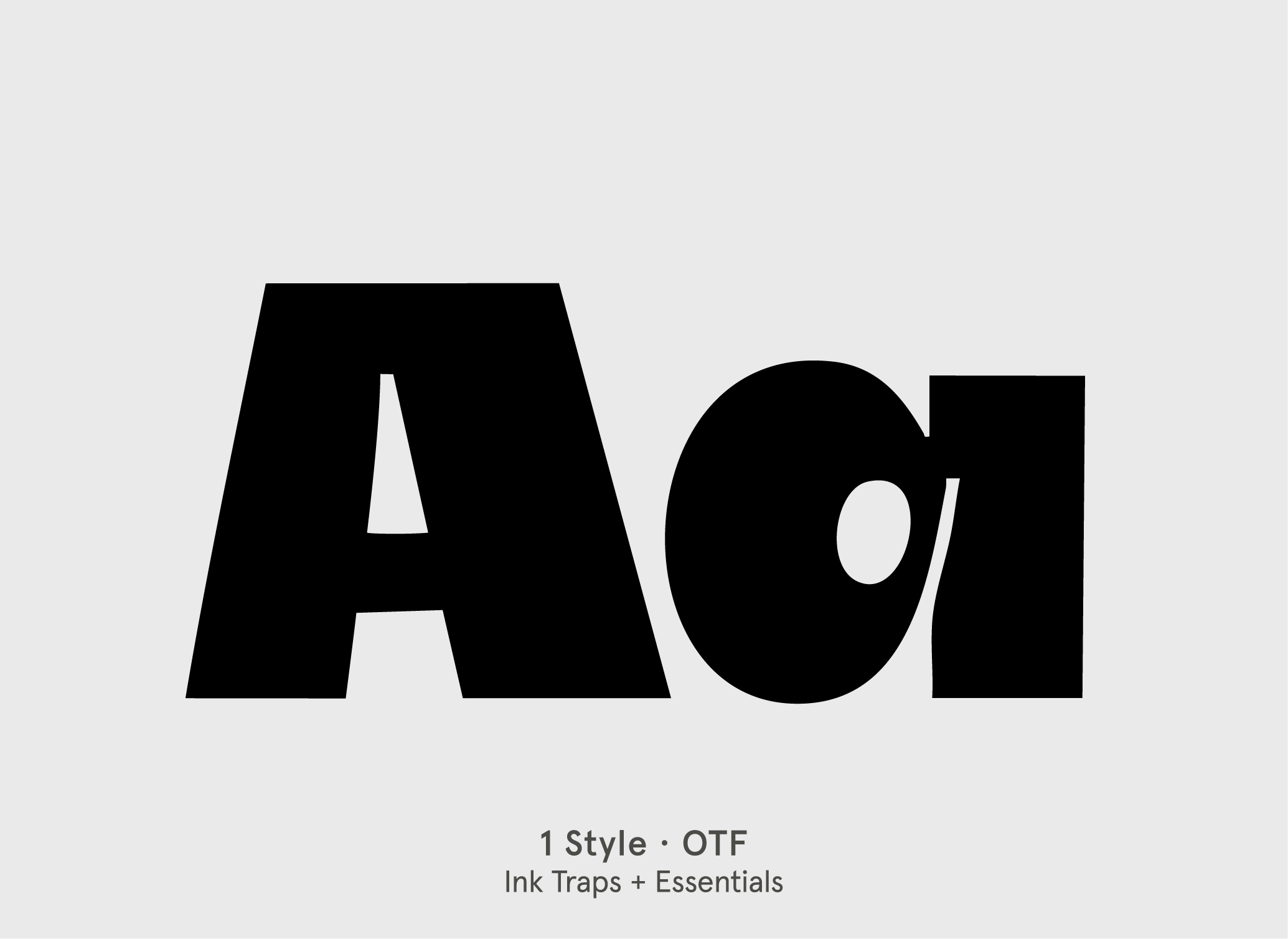 BN Blink sans serif display font specimen by BN Type Foundry