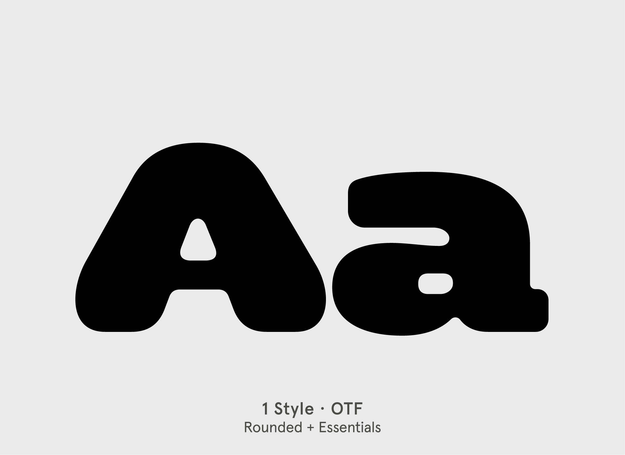 BN Rumble rounded display font specimen by BN Type Foundry