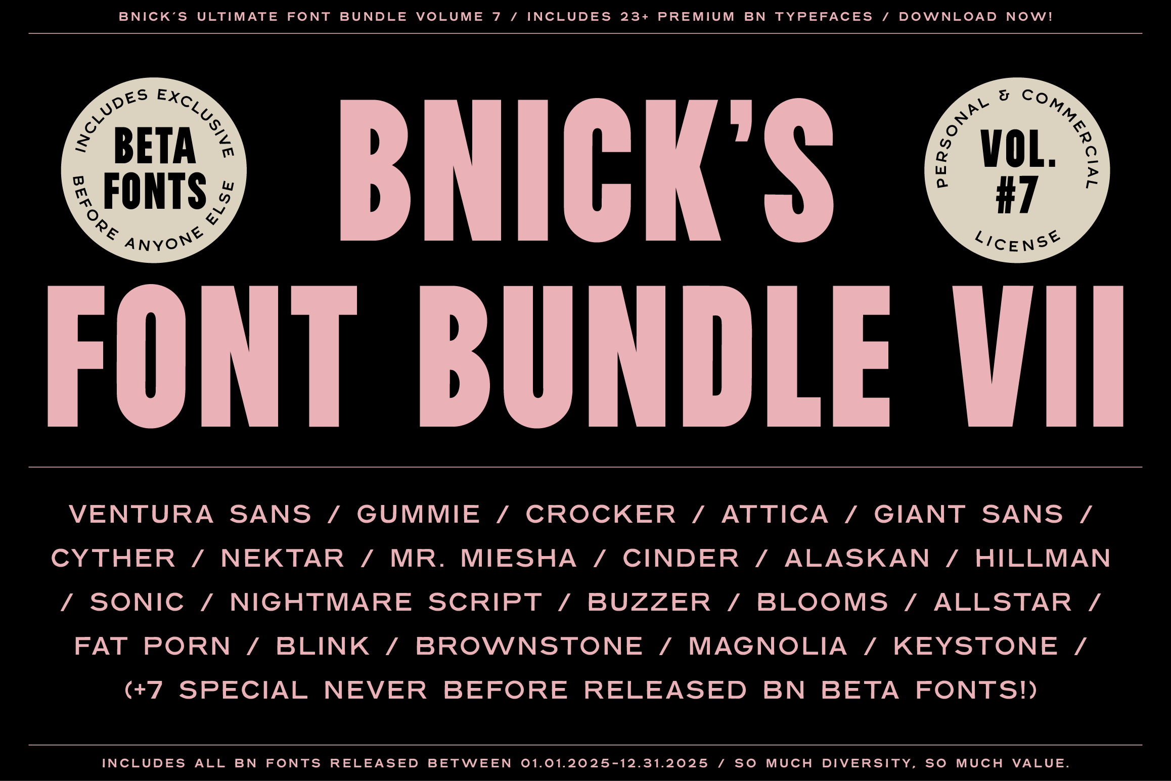 Ultimate Font Bundle Vol. 7