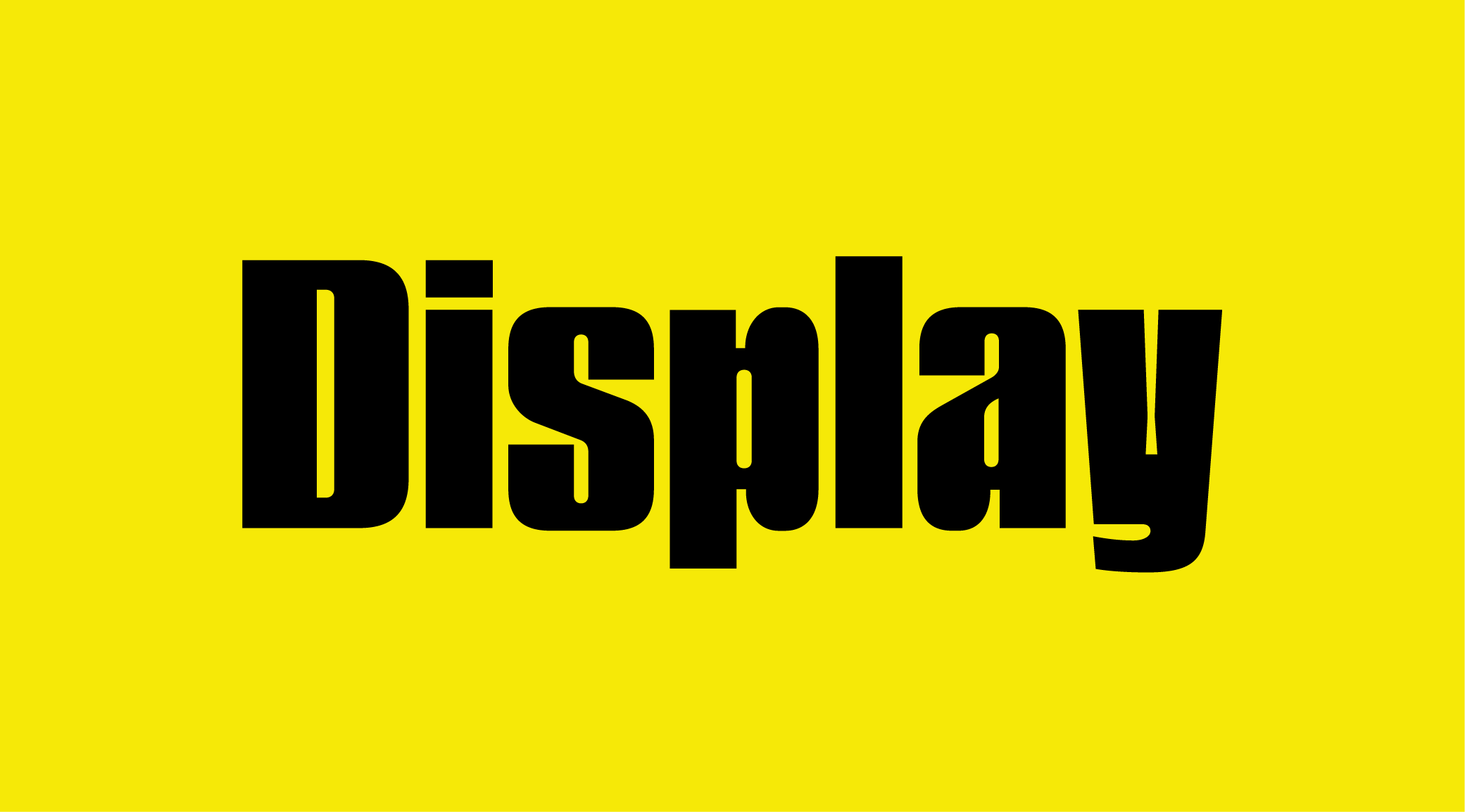 Display fonts designed for bold headlines, branding, and graphic design
