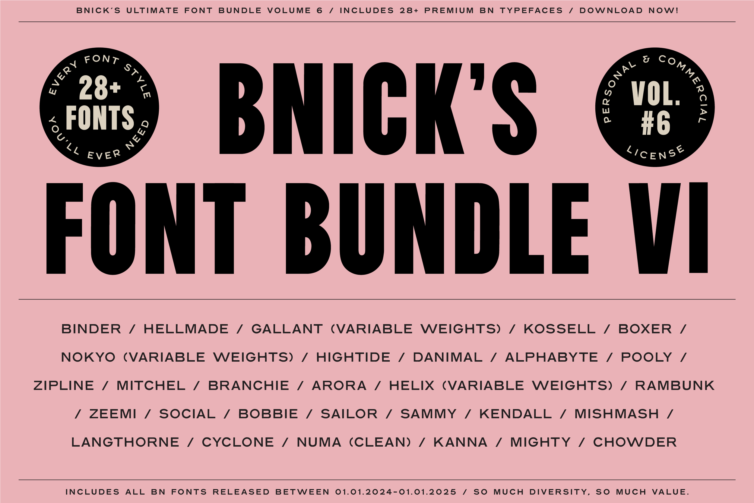 Ultimate Font Bundle Vol. 6