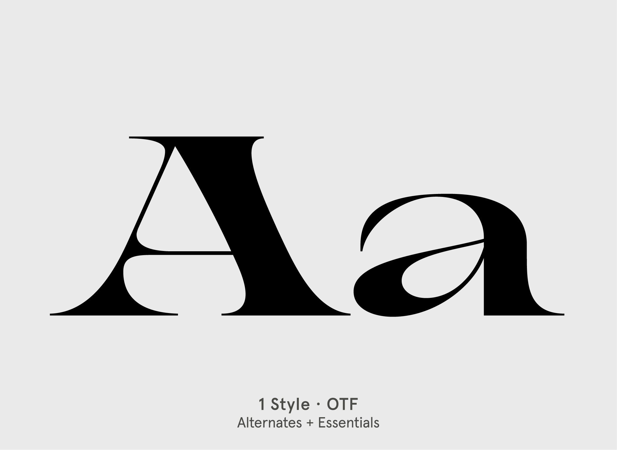 BN Aureline display font specimen by BN Type Foundry
