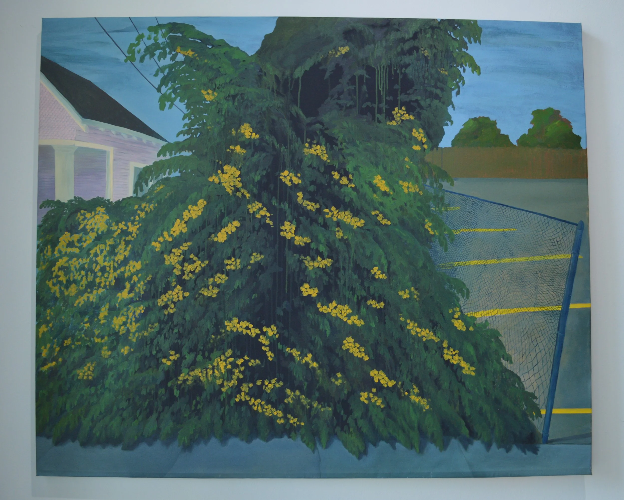 Big Yellow Taxi  44" x 53" acrylic on linen $3000