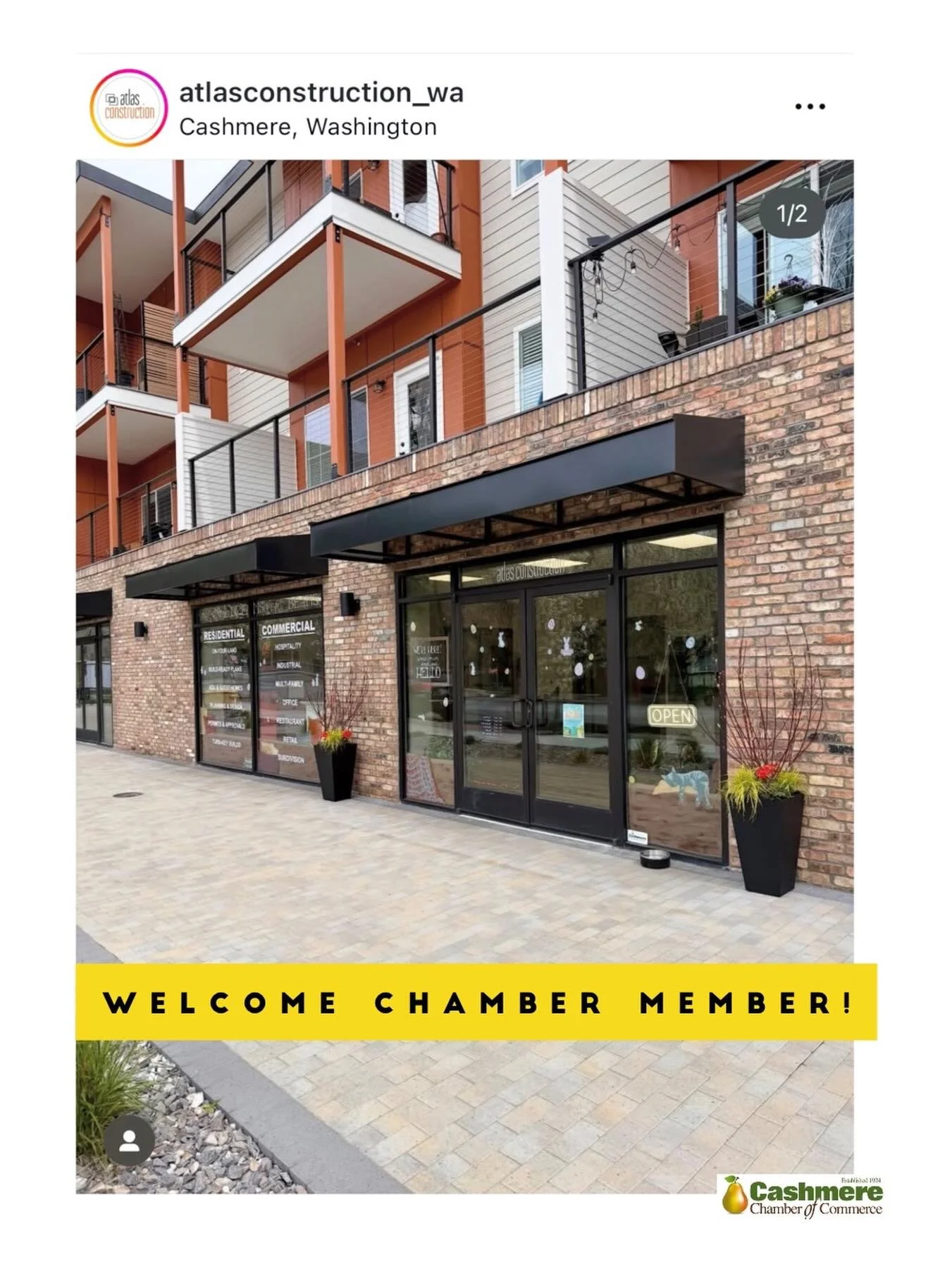 Welcome to the Chamber -Atlas Construction Advisors!Located at 412 Aplets Way right next to Bavarian Bagel!
Atlas Construction is your trusted partner for all construction needs, from custom homes to large-scale commercial developments. 

#newchamber