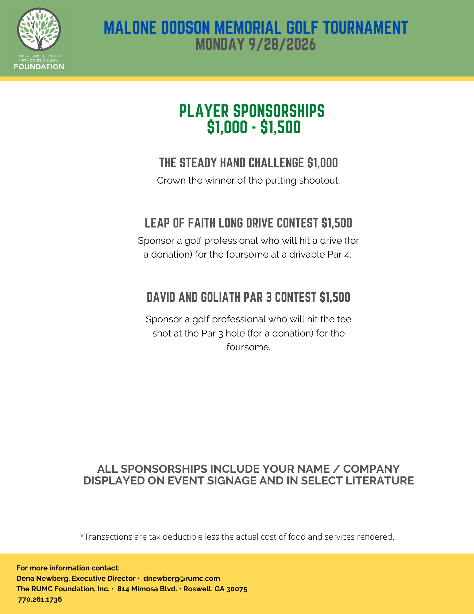 Player Sponsorships