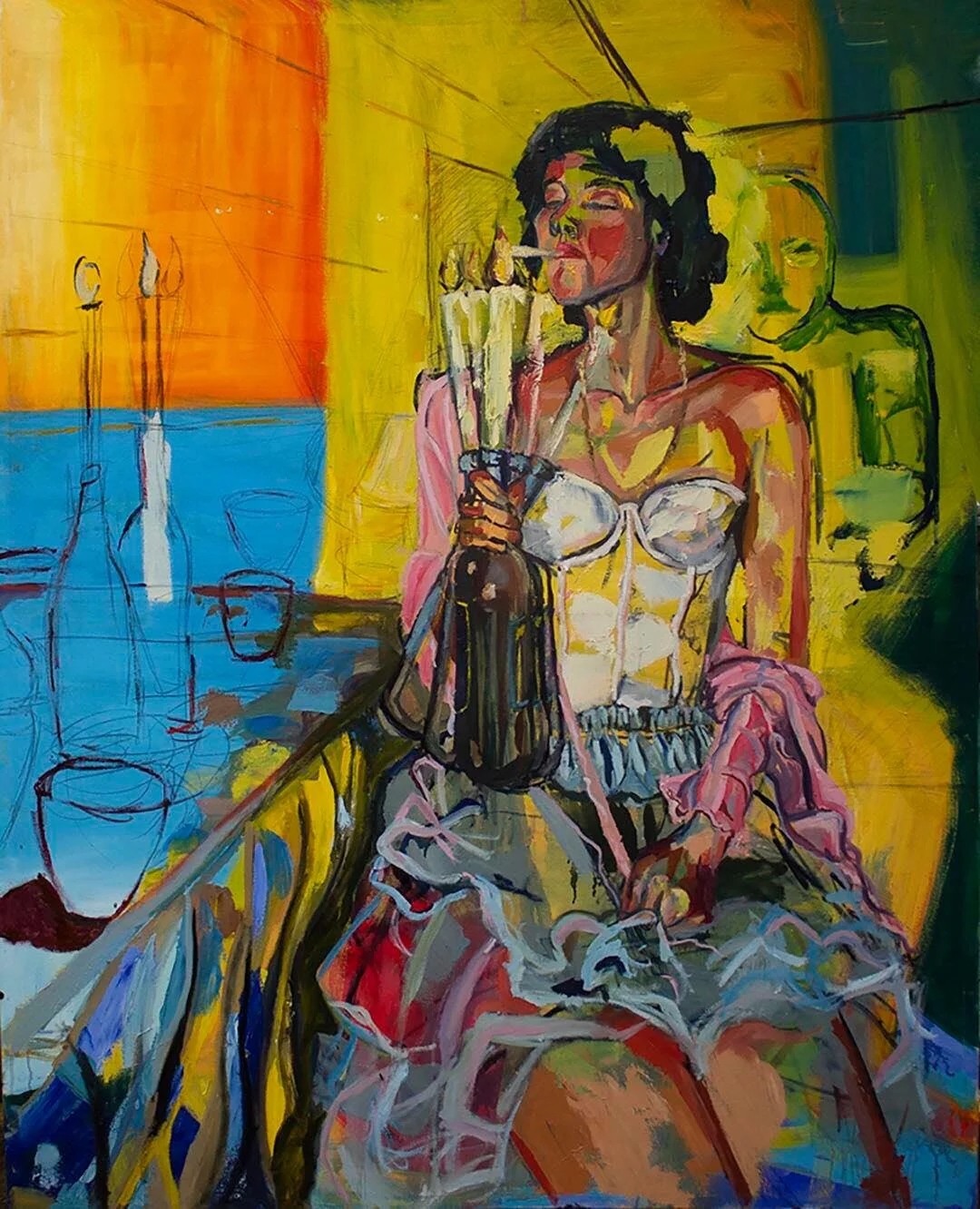 "Tutu" Oil on Canvas 45x56" 2020