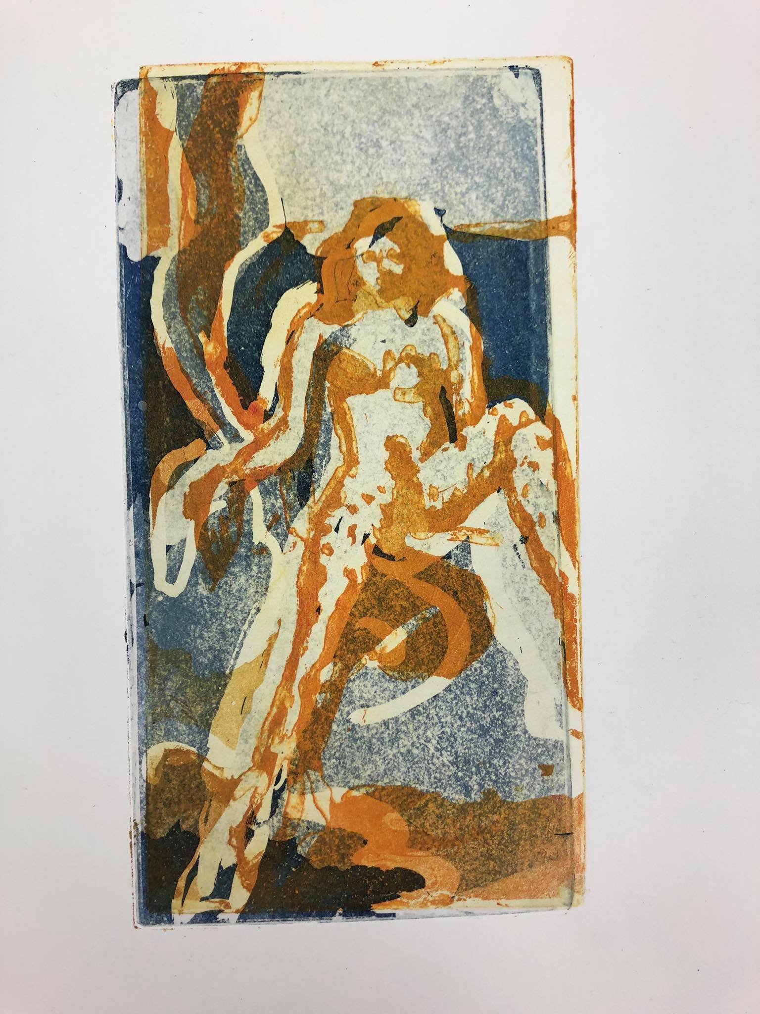 "Needle"  Maniera dello Zucchero su due Lastre di Rame 5x10"