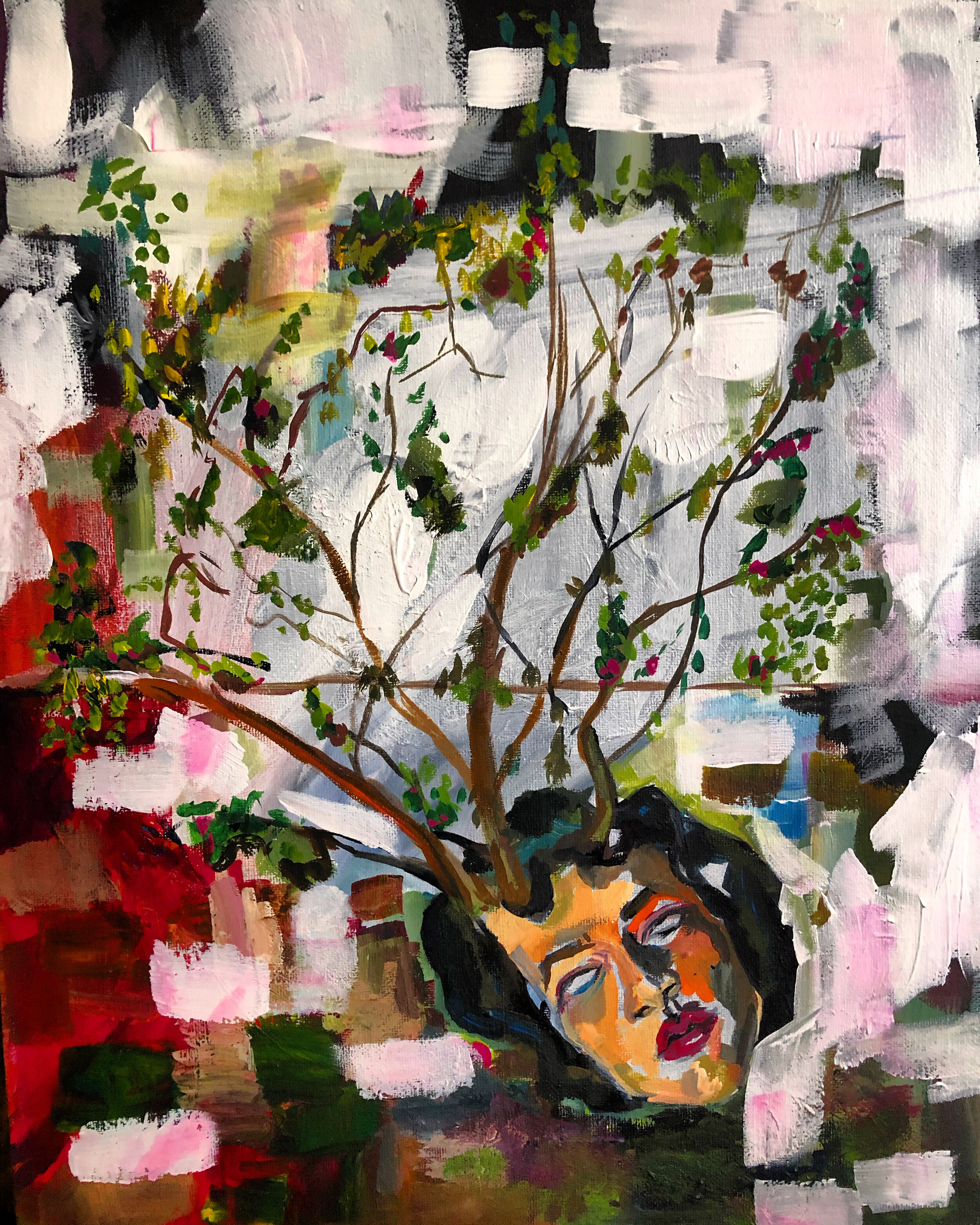 "Natura Morta" Acrylic and Guache on Canvas 16x24" 2020