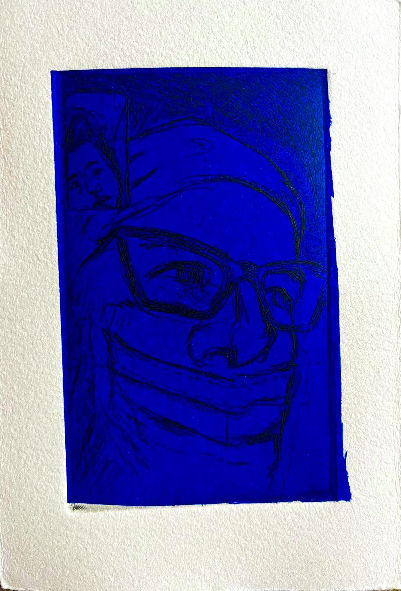 "Screenshot 11" Hardground on Zinc with Chine Colle 