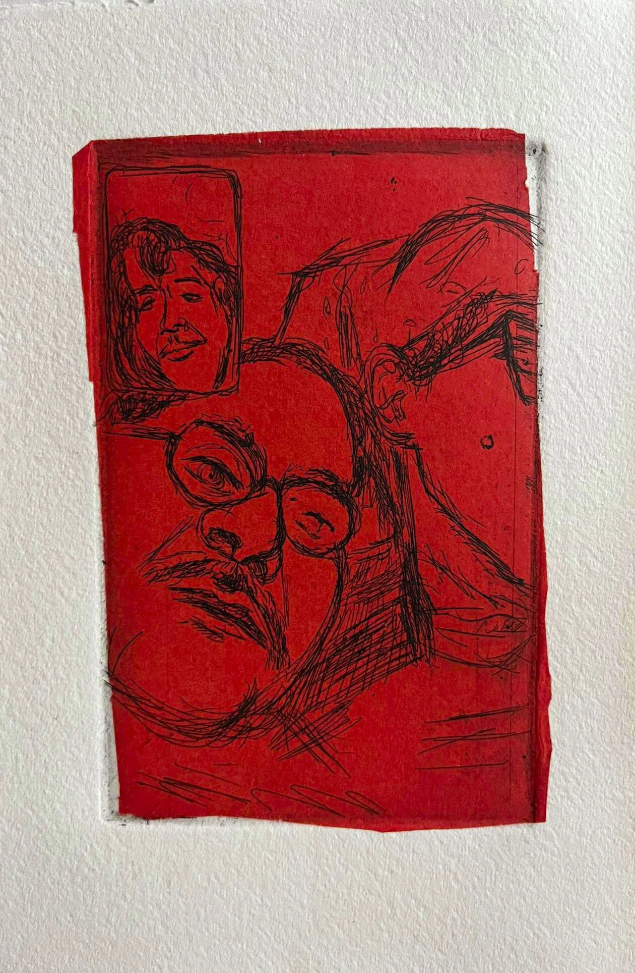 "Screenshot 5" Hardground on Zinc with Chine Colle 