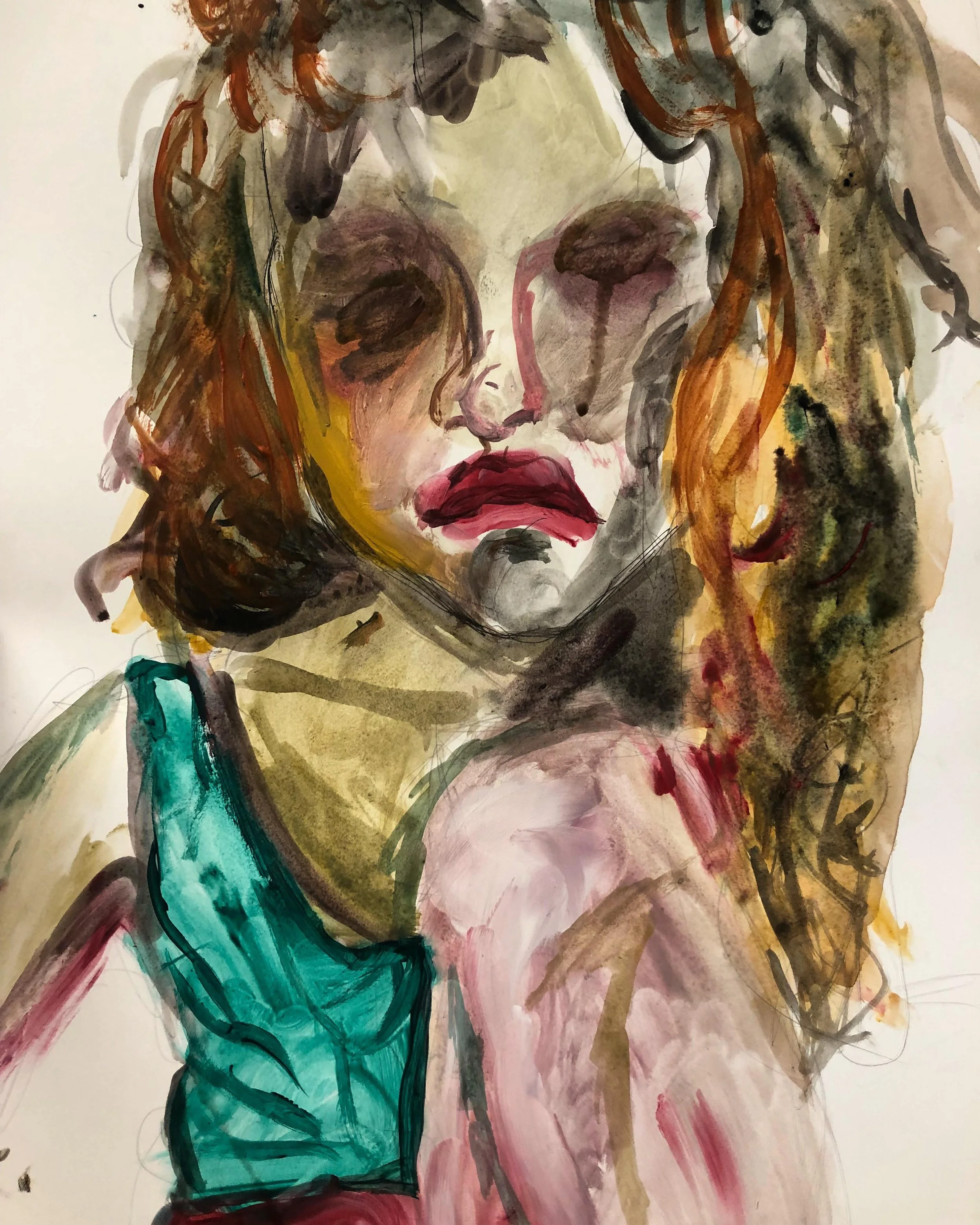 "Portrait" Watercolor on Paper 8x12 2018 