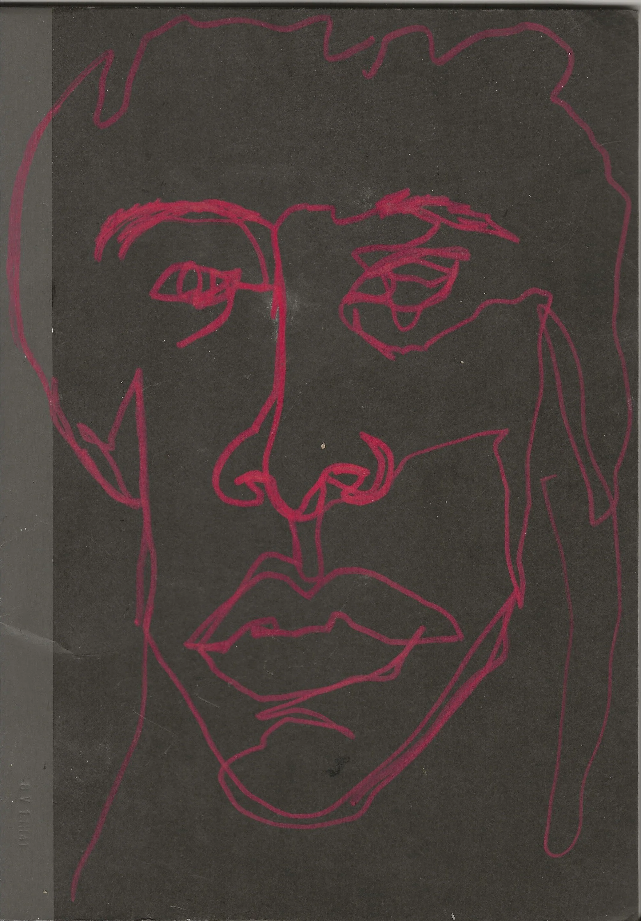 "BOOK of BLIND COUNTOURS MADE IN 1 NIGHT IN HARLEM." Muji Pen on Muji Notebook