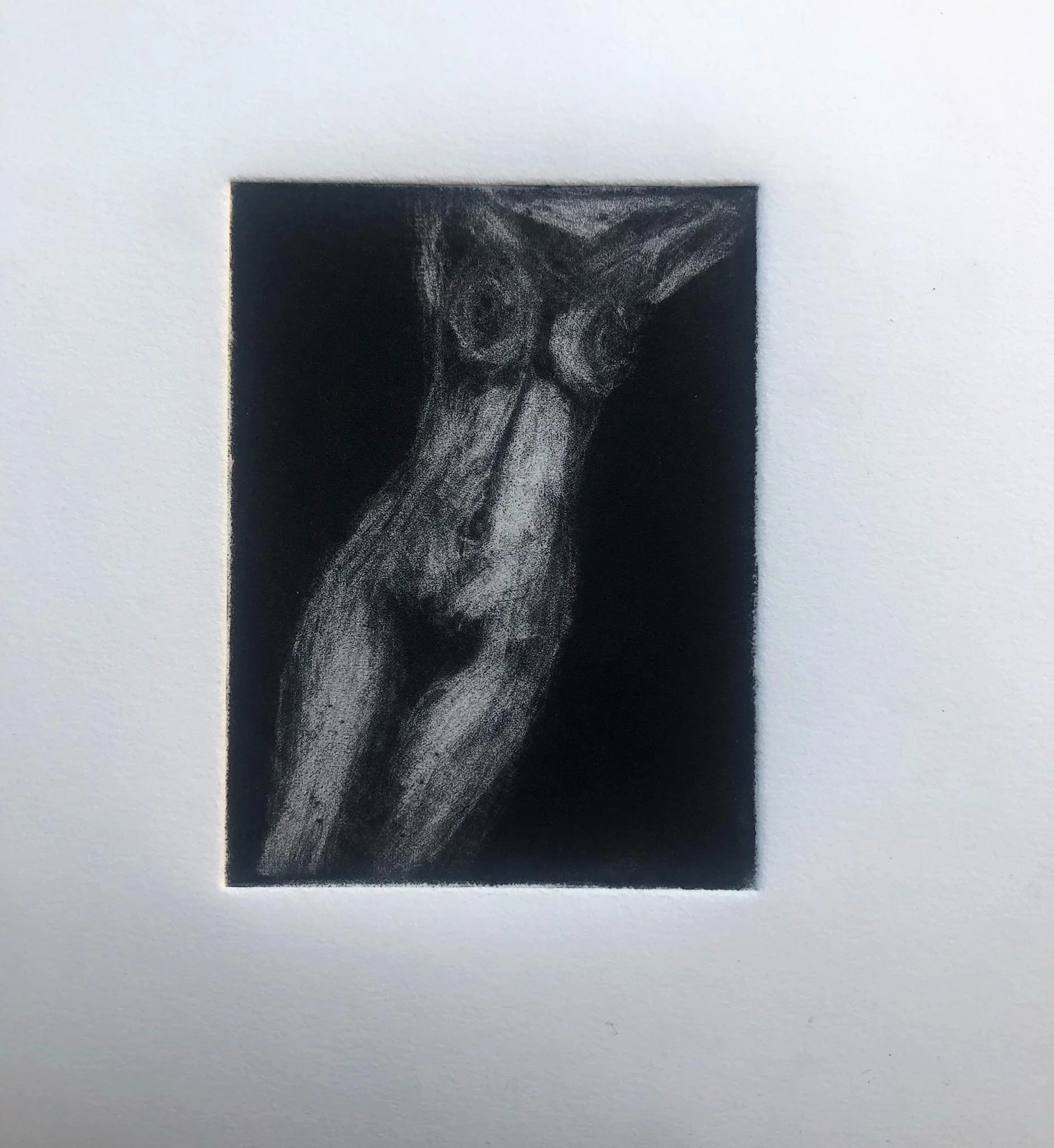 "Mio Corpo" Mezzotinta su Rame 2x3"