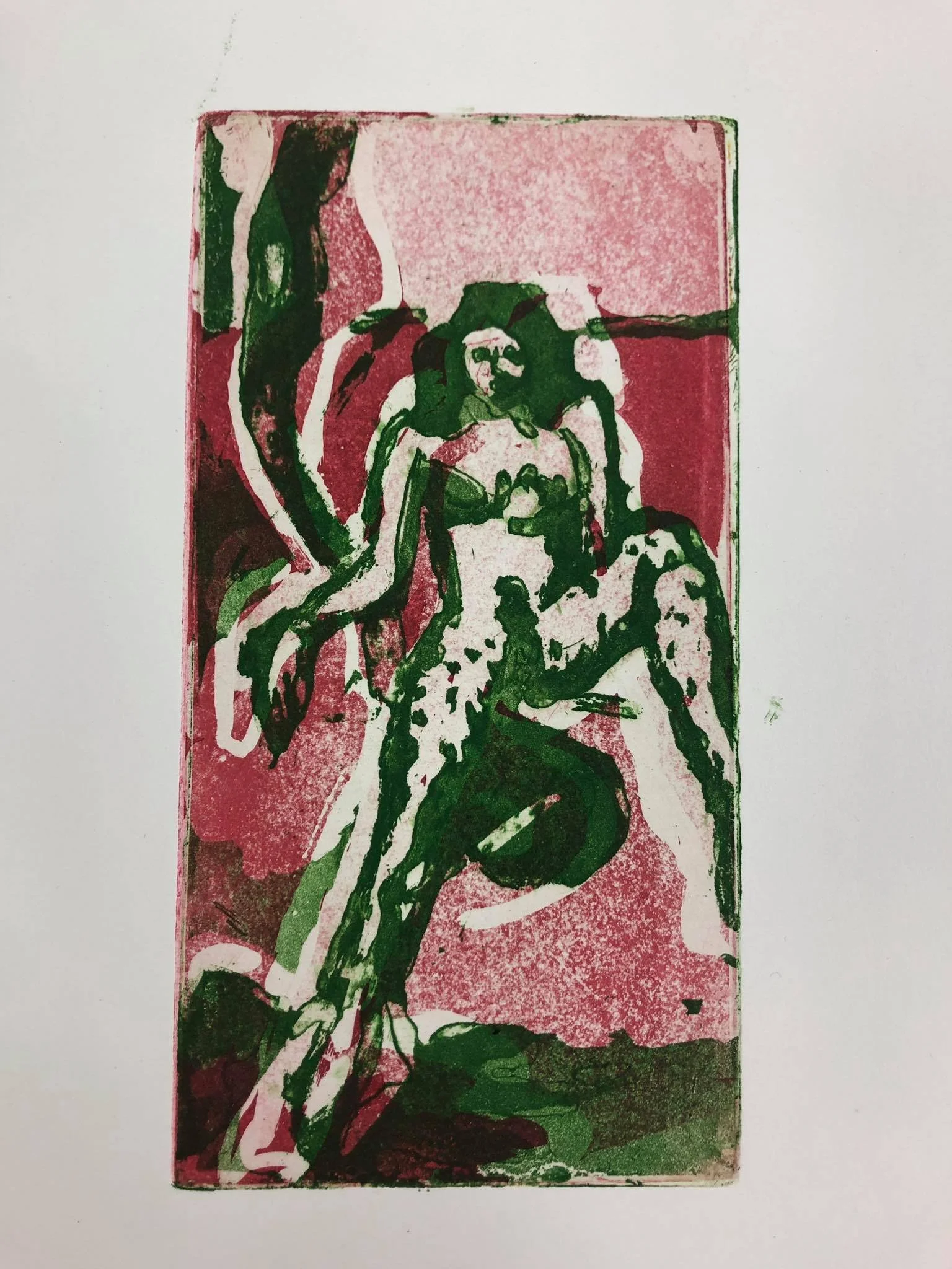 "Needle"  Maniera dello Zucchero su due Lastre di Rame 5x10"