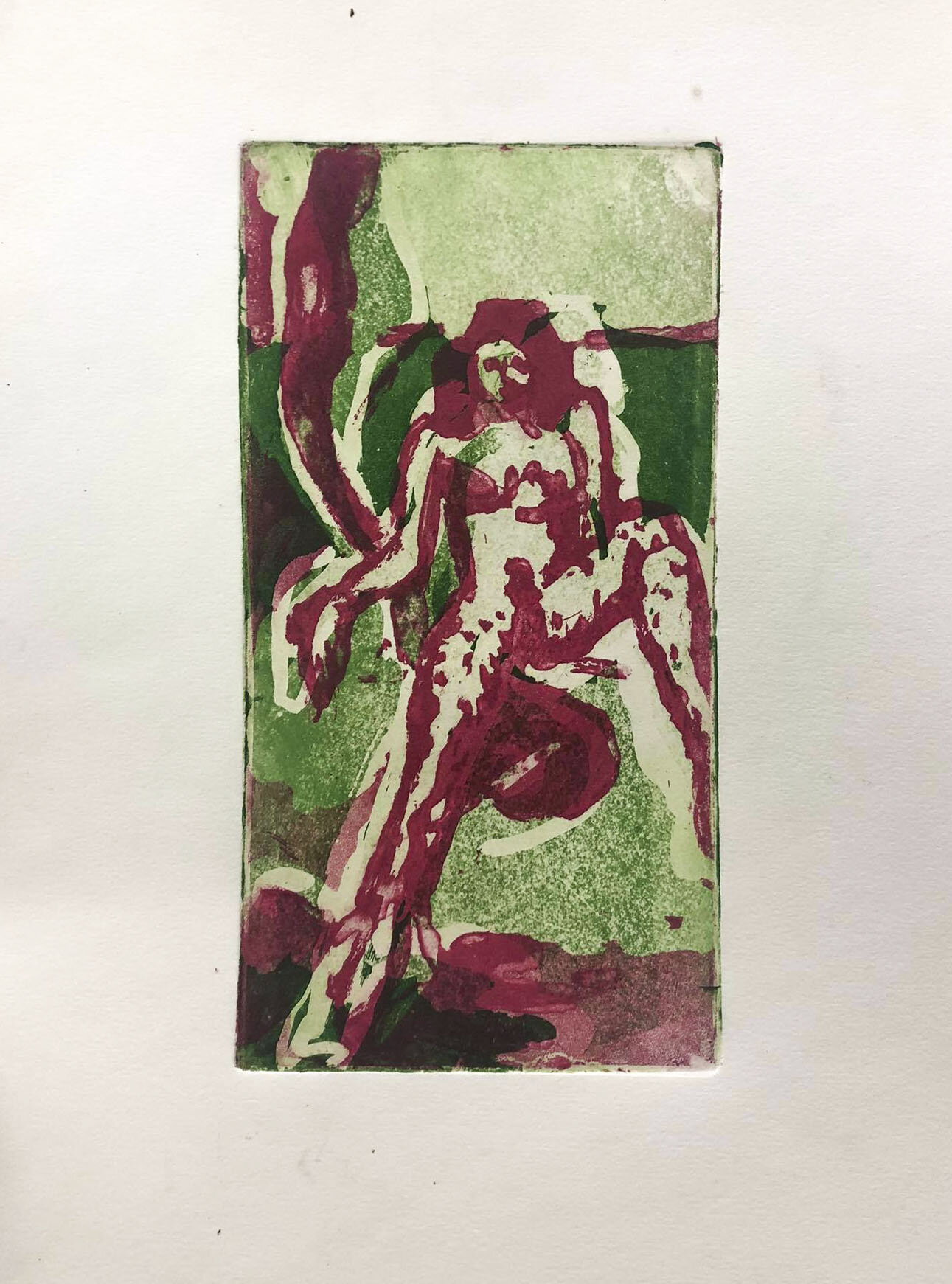 "Needle"  Maniera dello Zucchero su due Lastre di Rame 5x10"