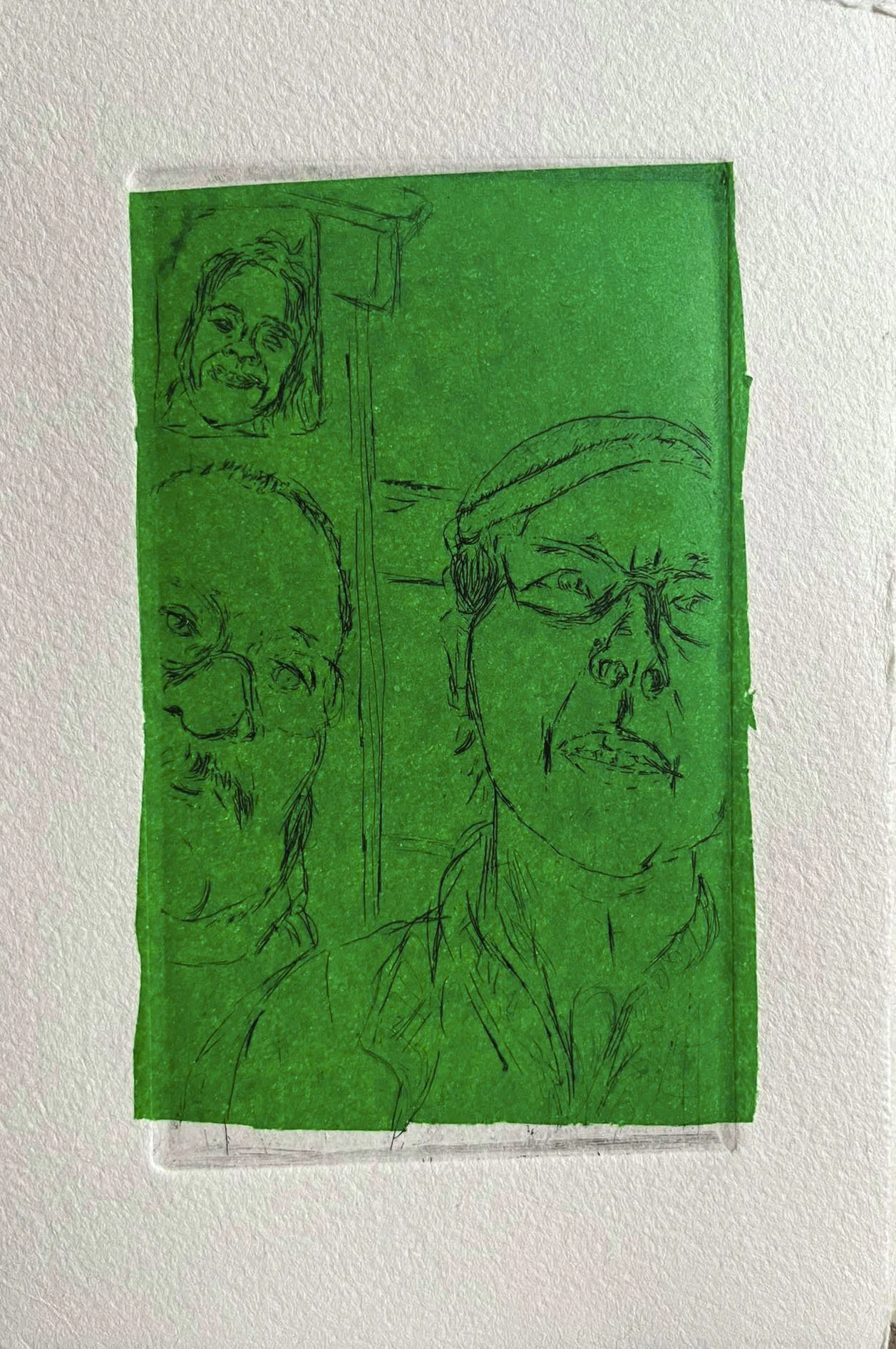 "Screenshot 4" Hardground on Zinc with Chine Colle 