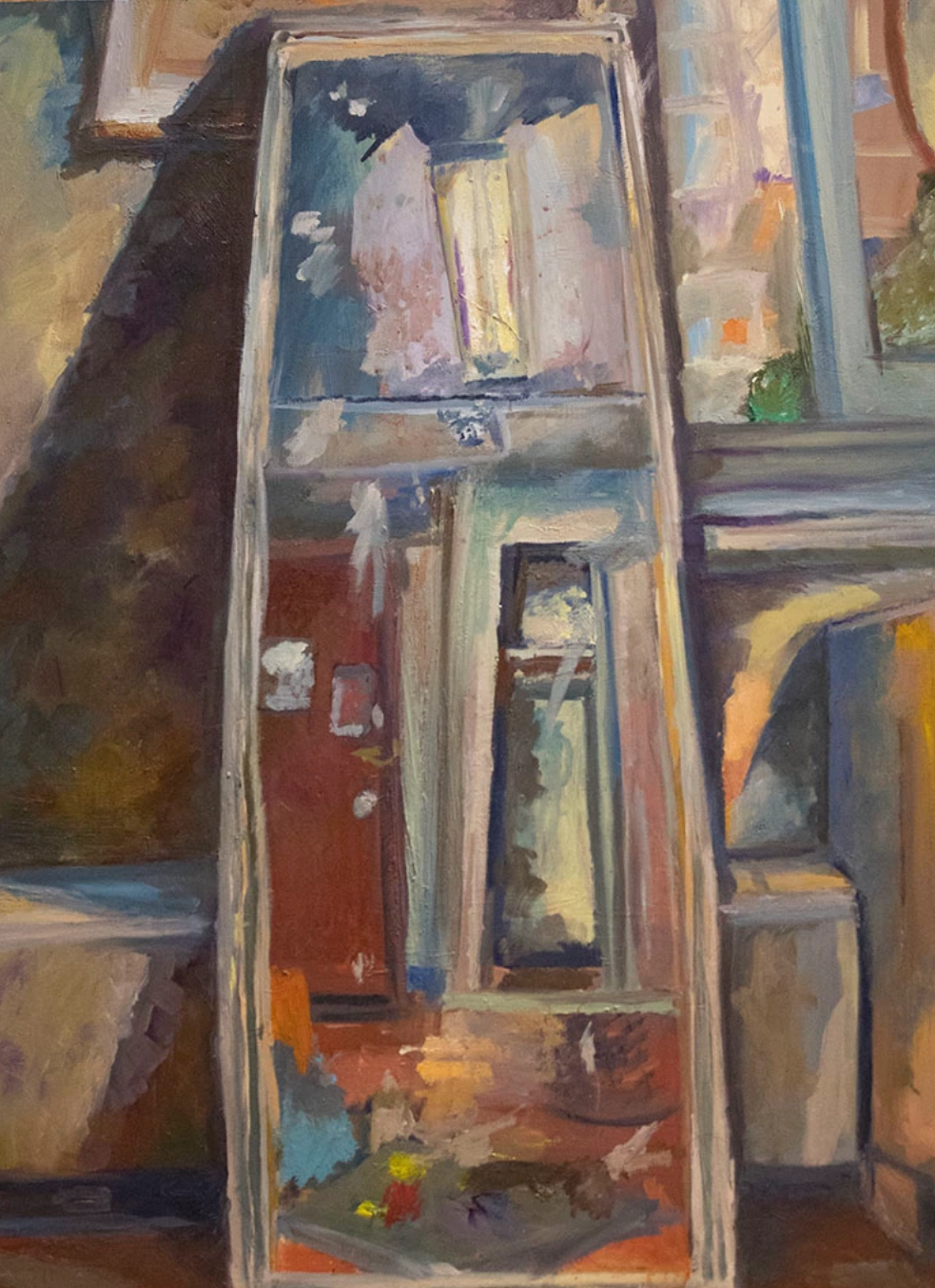 "Bent" Oil on Masonite 16x24" 2017