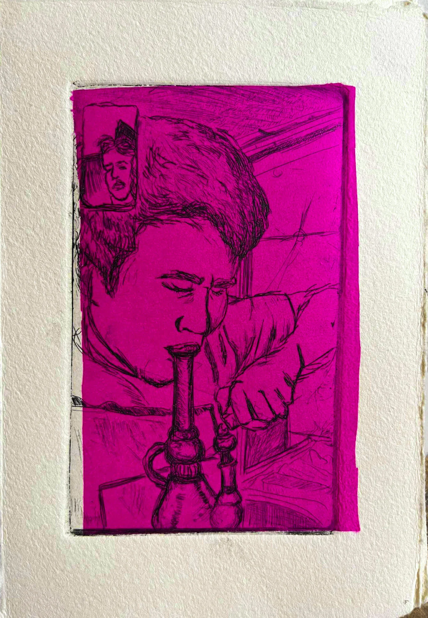 "Screenshot 3" Hardground on Zinc with Chine Colle 